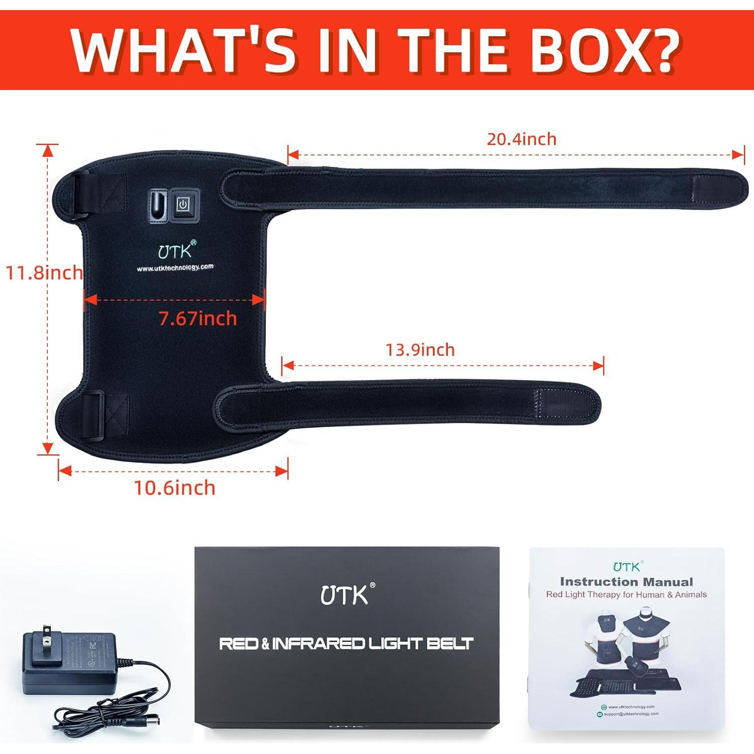 Almohadilla de Luz Roja UTK 162 LEDs para Alivio de Dolor