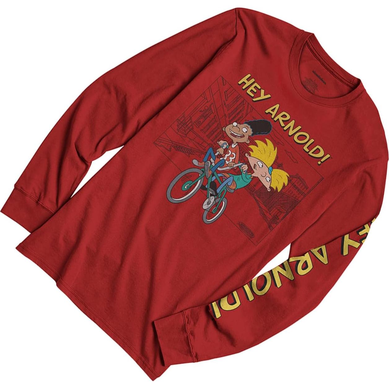Camisa de Manga Larga Hombre Nickelodeon Rugrats Hey Arnold