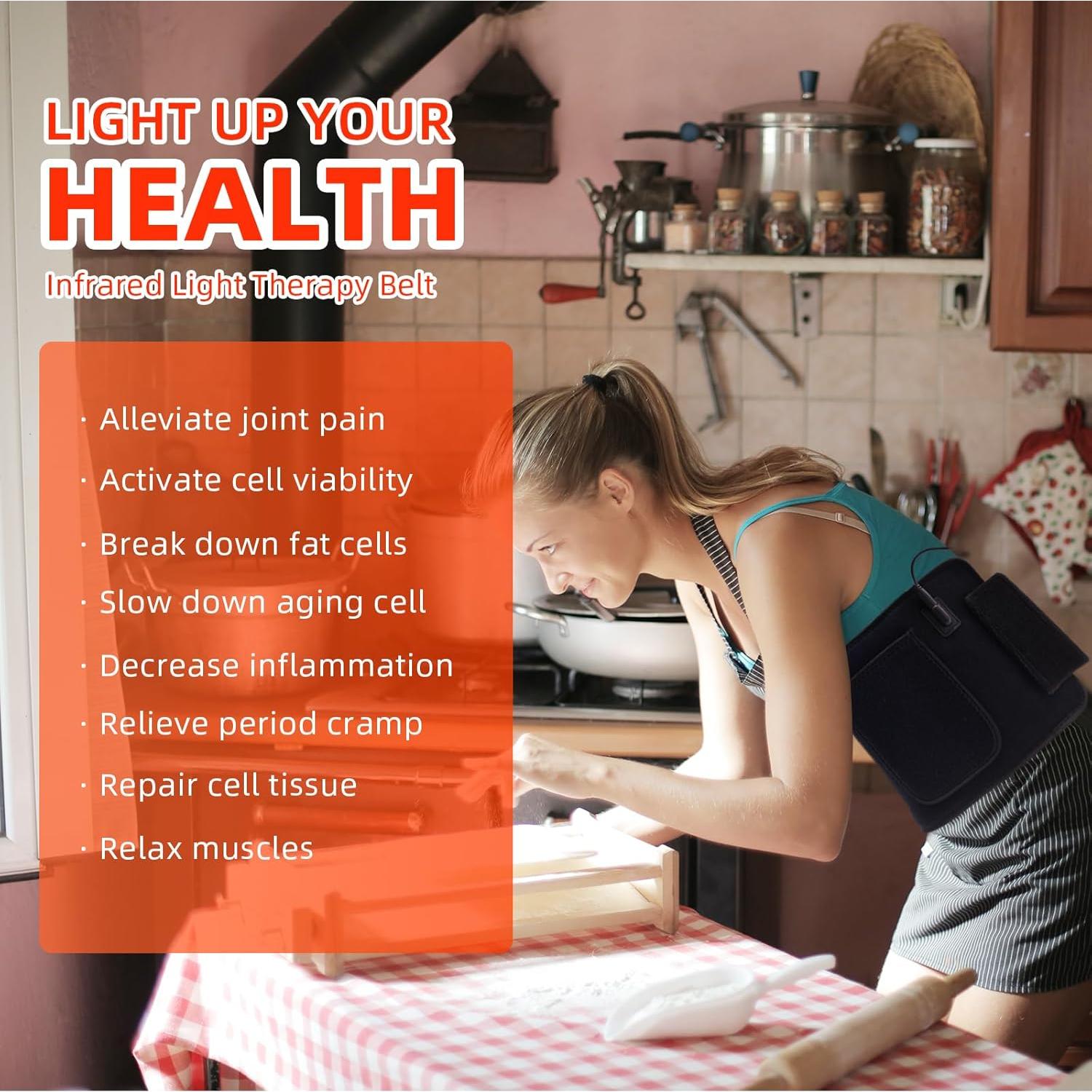 Almohadilla de Luz Roja Bonodave 40.89x20.07cm Alivio Dolor