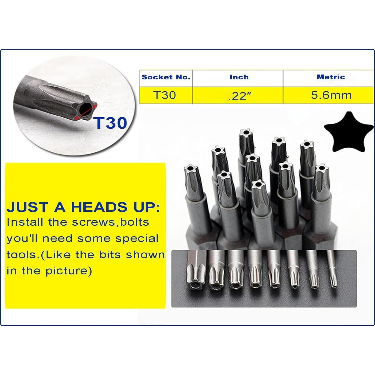 5 Tornillos Antirrobo de Titanio TC4 M6x15mm Azul - Decorativos