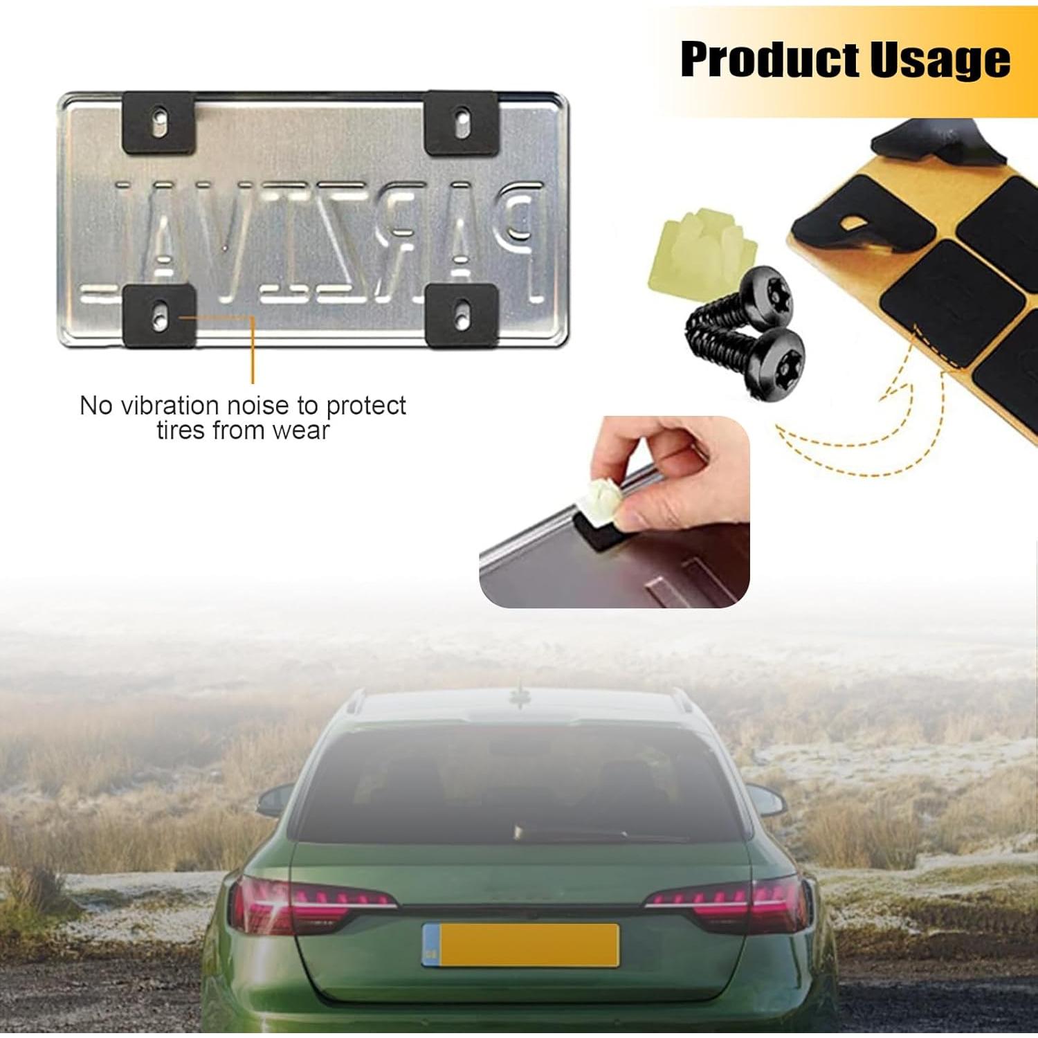 Kit de Tornillos Antirrobo para Placas de Licencia Getfay - 4 Piezas