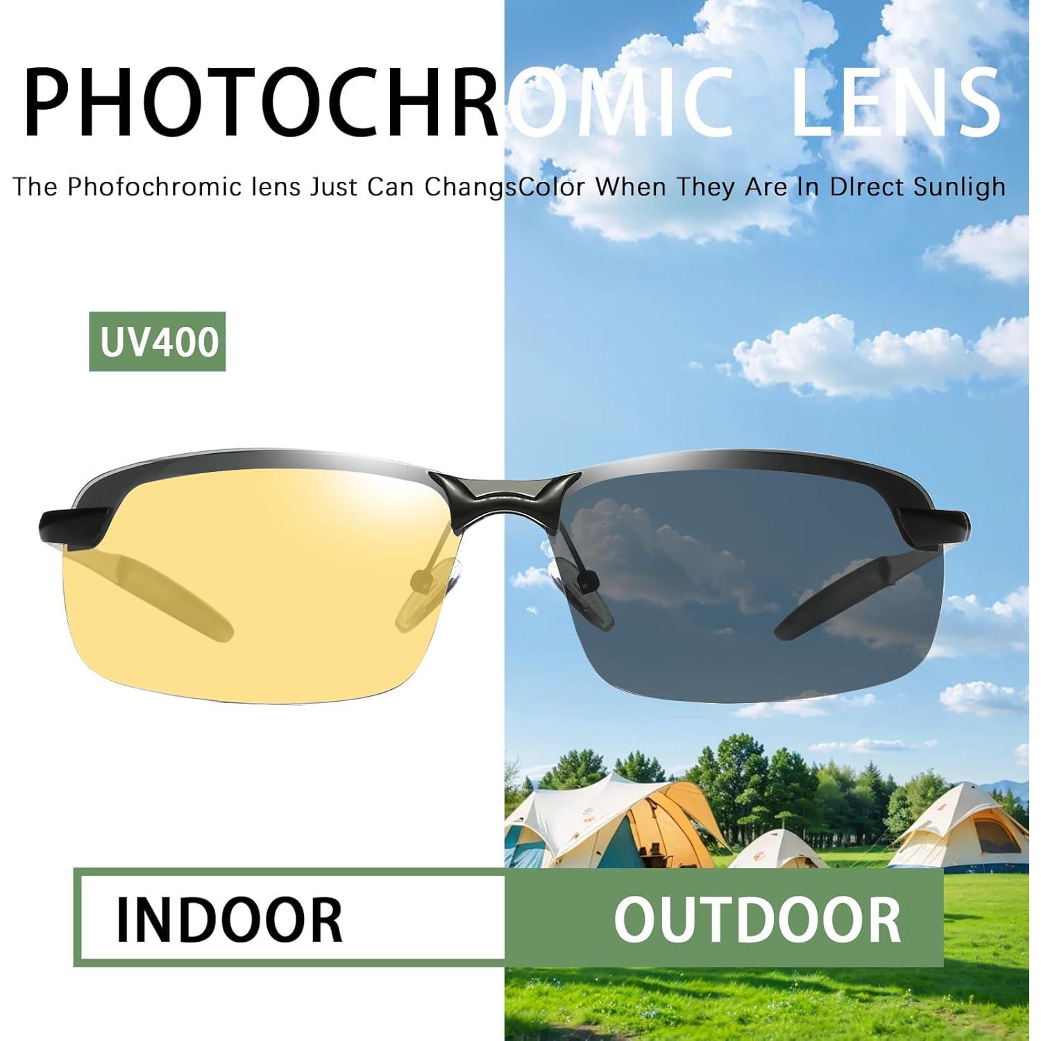 Gafas de Sol Polarizadas K.LAVER UV400 Fotoquímicas Unisex