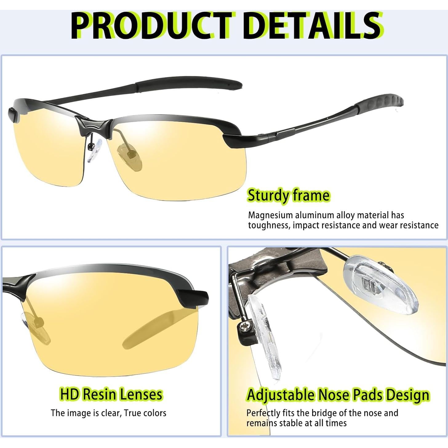 Gafas de Sol Polarizadas K.LAVER UV400 Fotoquímicas Unisex