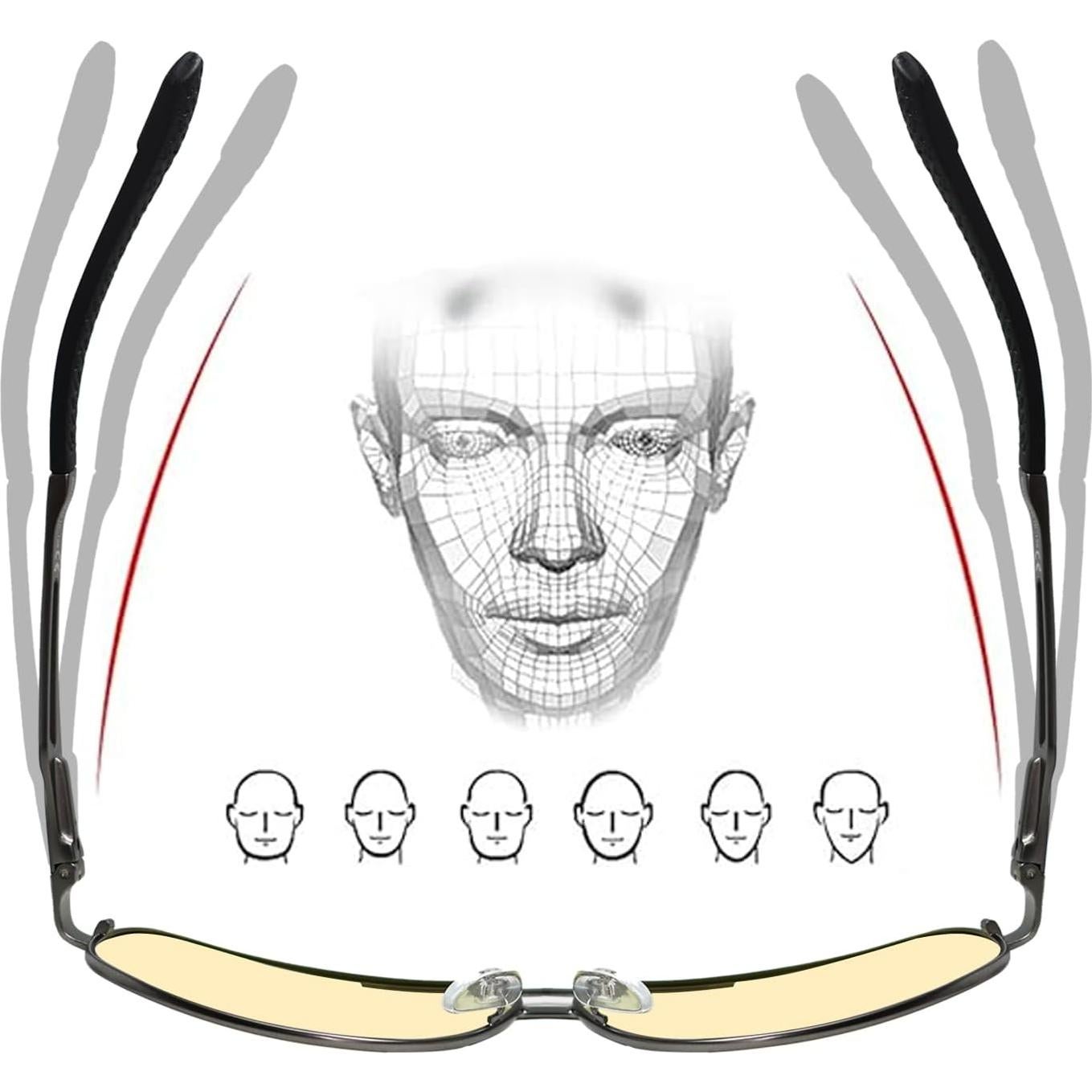 Gafas de Sol Polarizadas K.LAVER UV400 Fotoquímicas Unisex