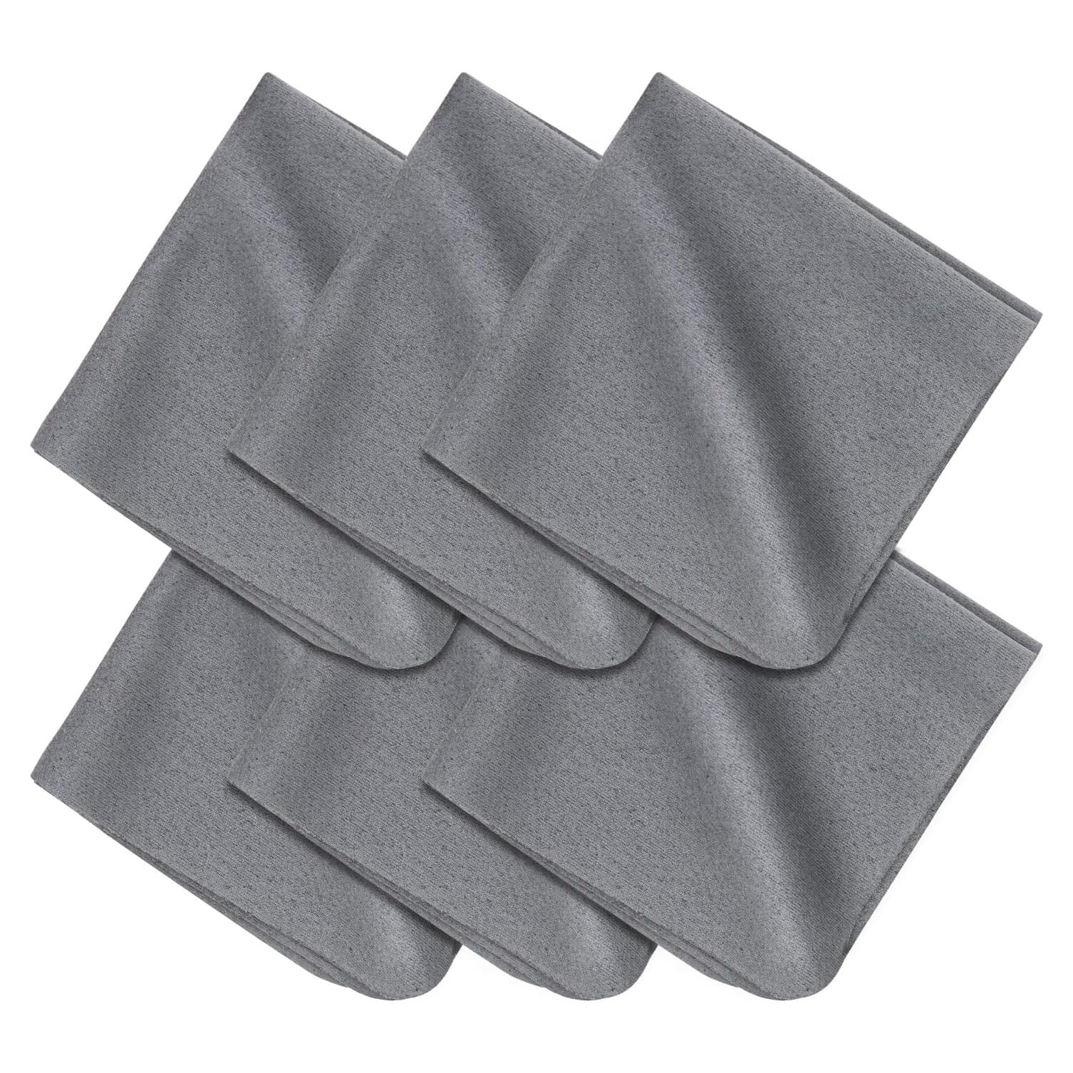 Paquete de 6 Paños de Microfibra TENOC 15x15cm Gris