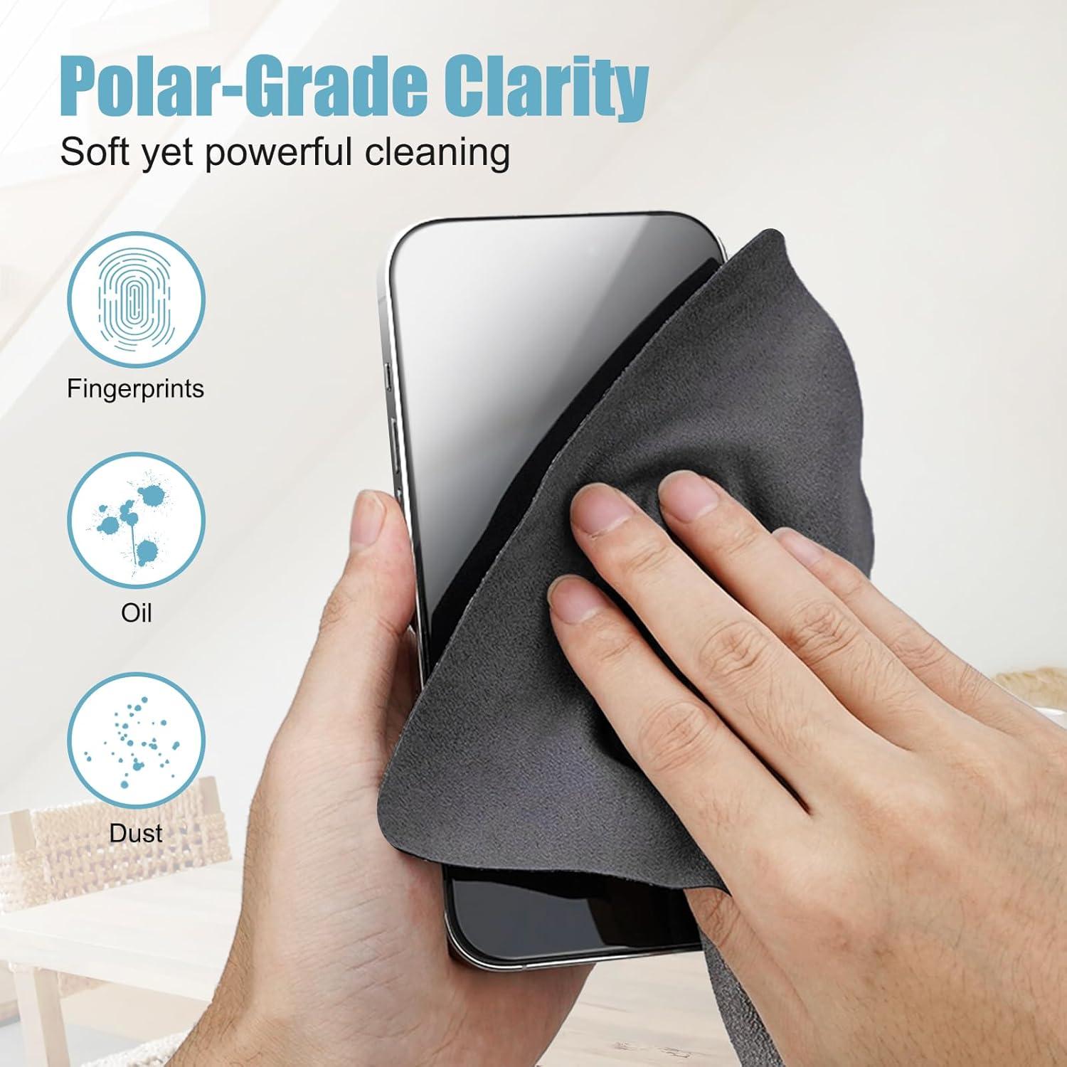 Paquete de 6 Paños de Microfibra TENOC 15x15cm Gris