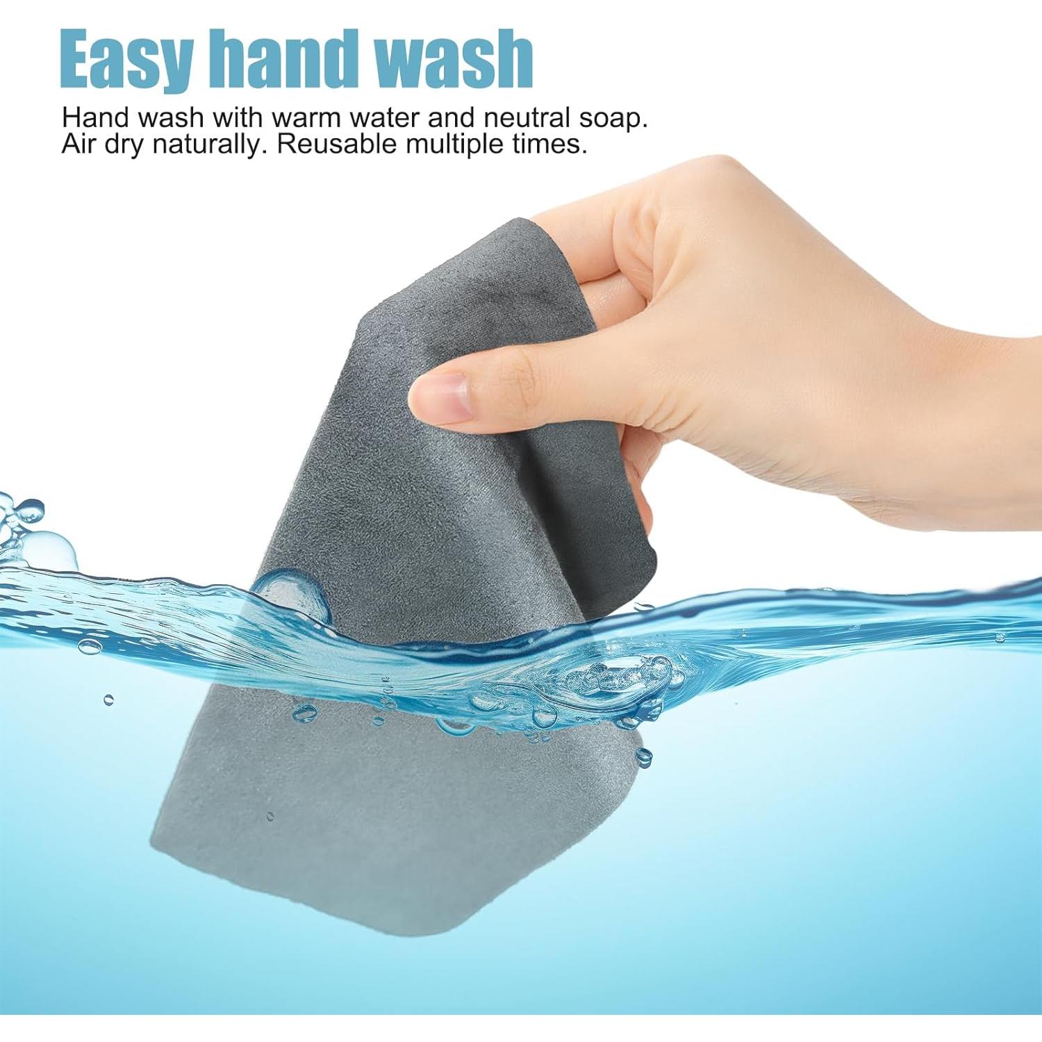 Paquete de 6 Paños de Microfibra TENOC 15x15cm Gris