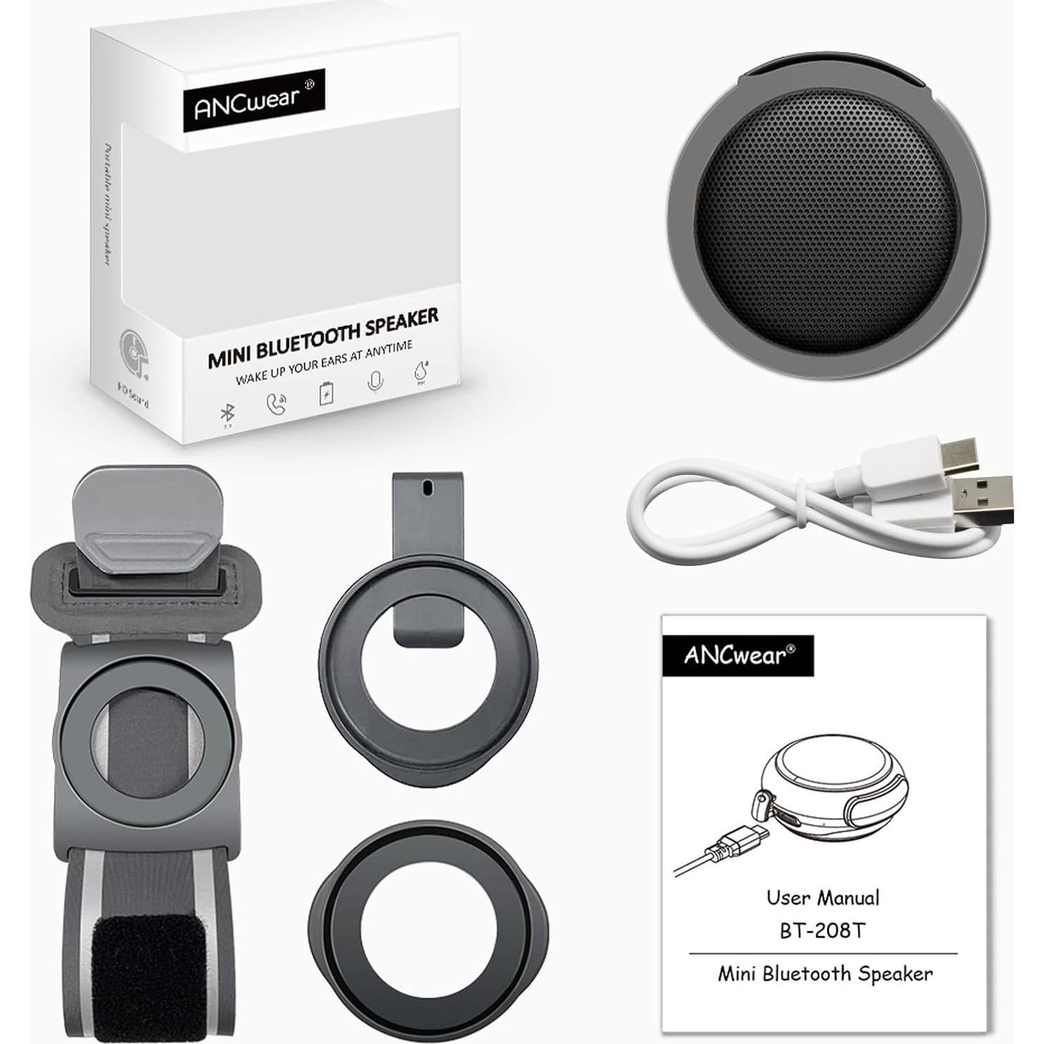Altavoz Bluetooth Portátil ANCwear BT-208T Impermeable 3W