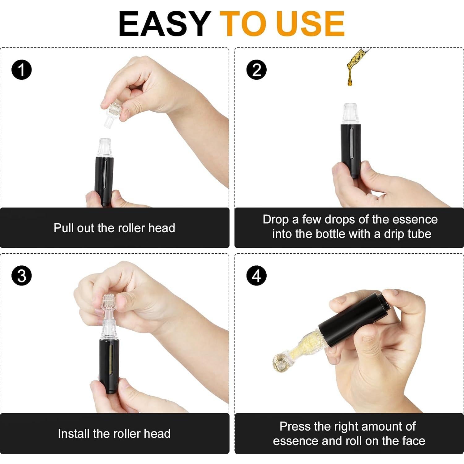 Rodillo Derma TIDEWISH con Aplicador de Suero 0.25 mm