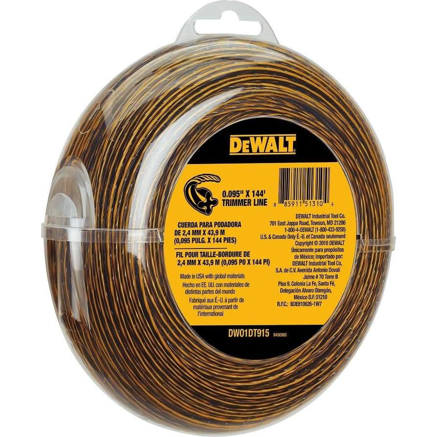 Desbrozadora Dewalt HD DWO1DT915 + Línea de Desbroce 0.095"