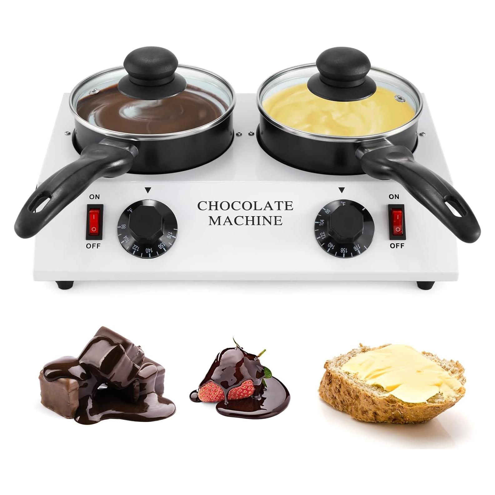 Olla Derretir Chocolate Dyna-Living Doble 80W Eléctrica