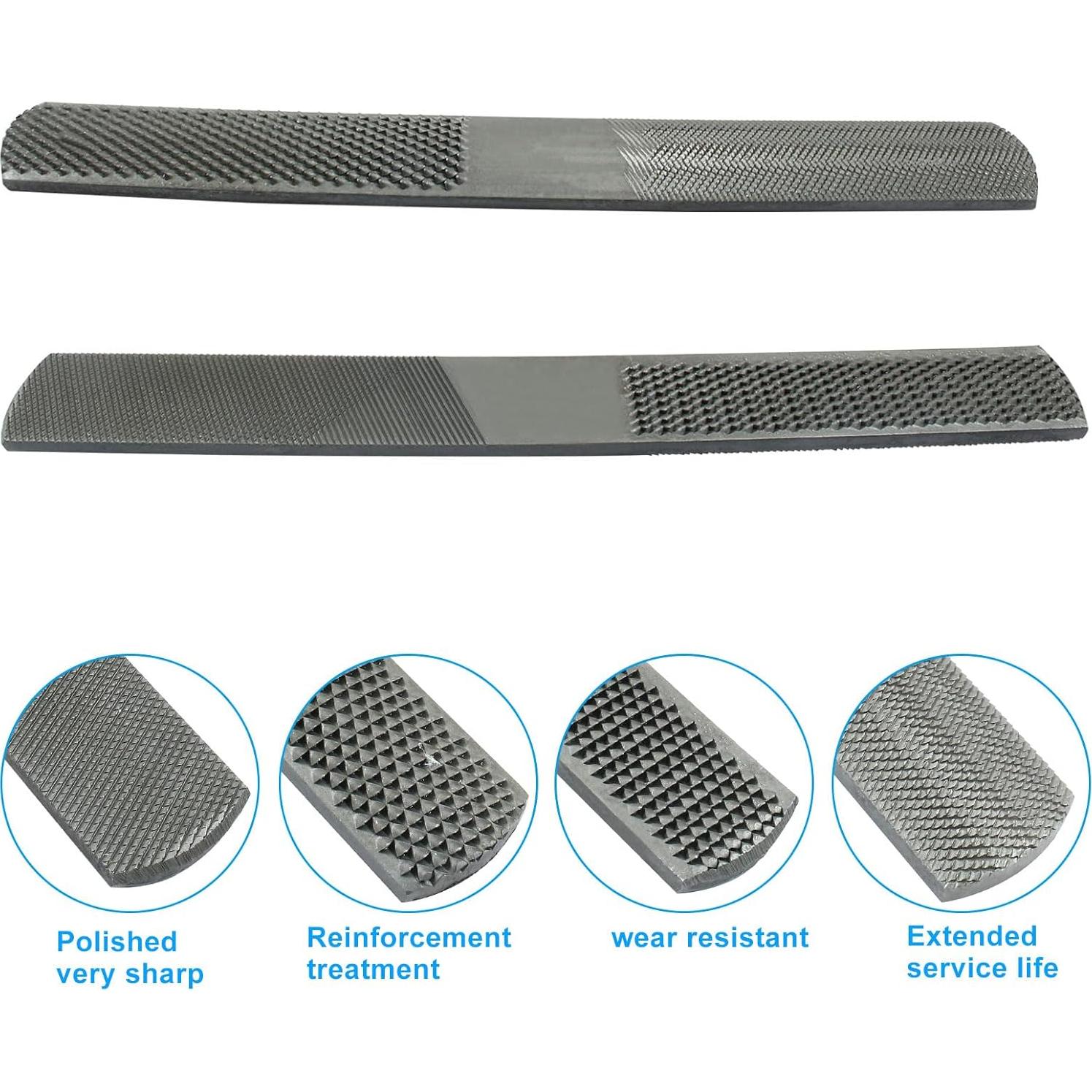 Lima de Madera 4 en 1 Cionyce 20 cm Acero al Carbono