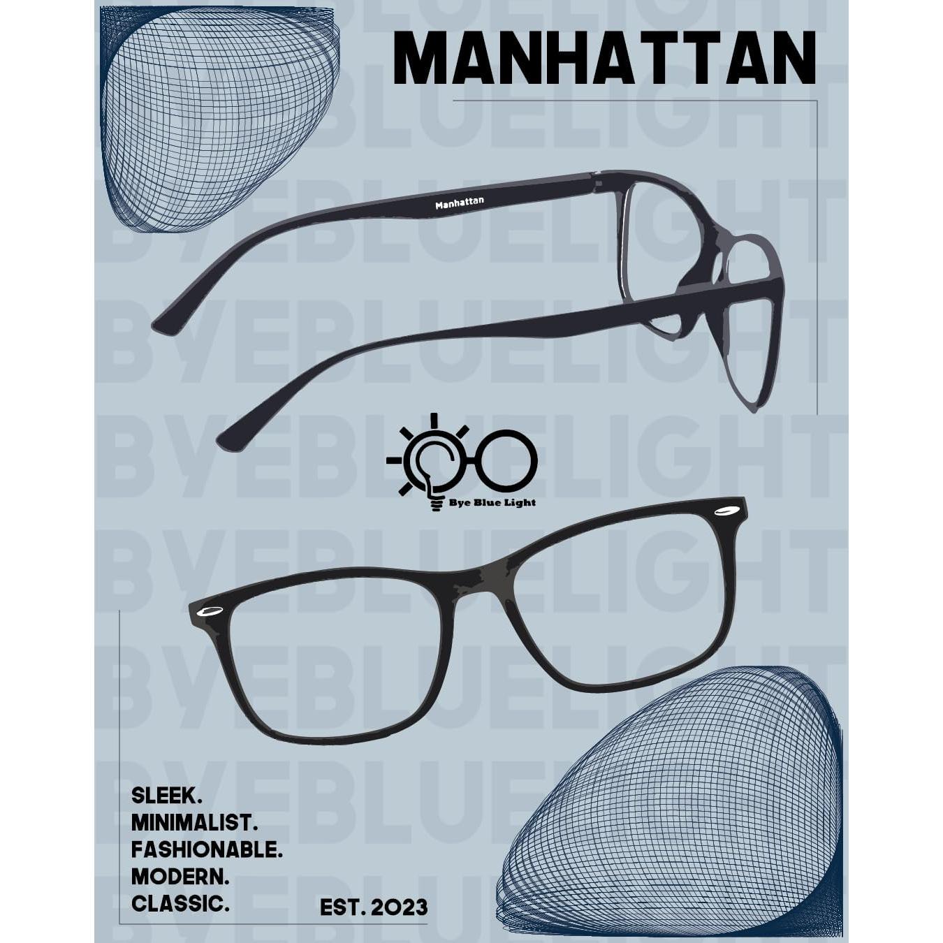 Gafas Antirreflejo Bloqueadoras de Luz Azul Bye Blue Light Manhattan