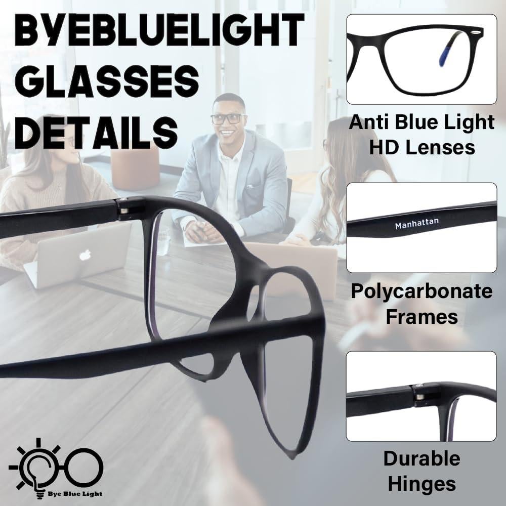 Gafas Antirreflejo Bloqueadoras de Luz Azul Bye Blue Light Manhattan