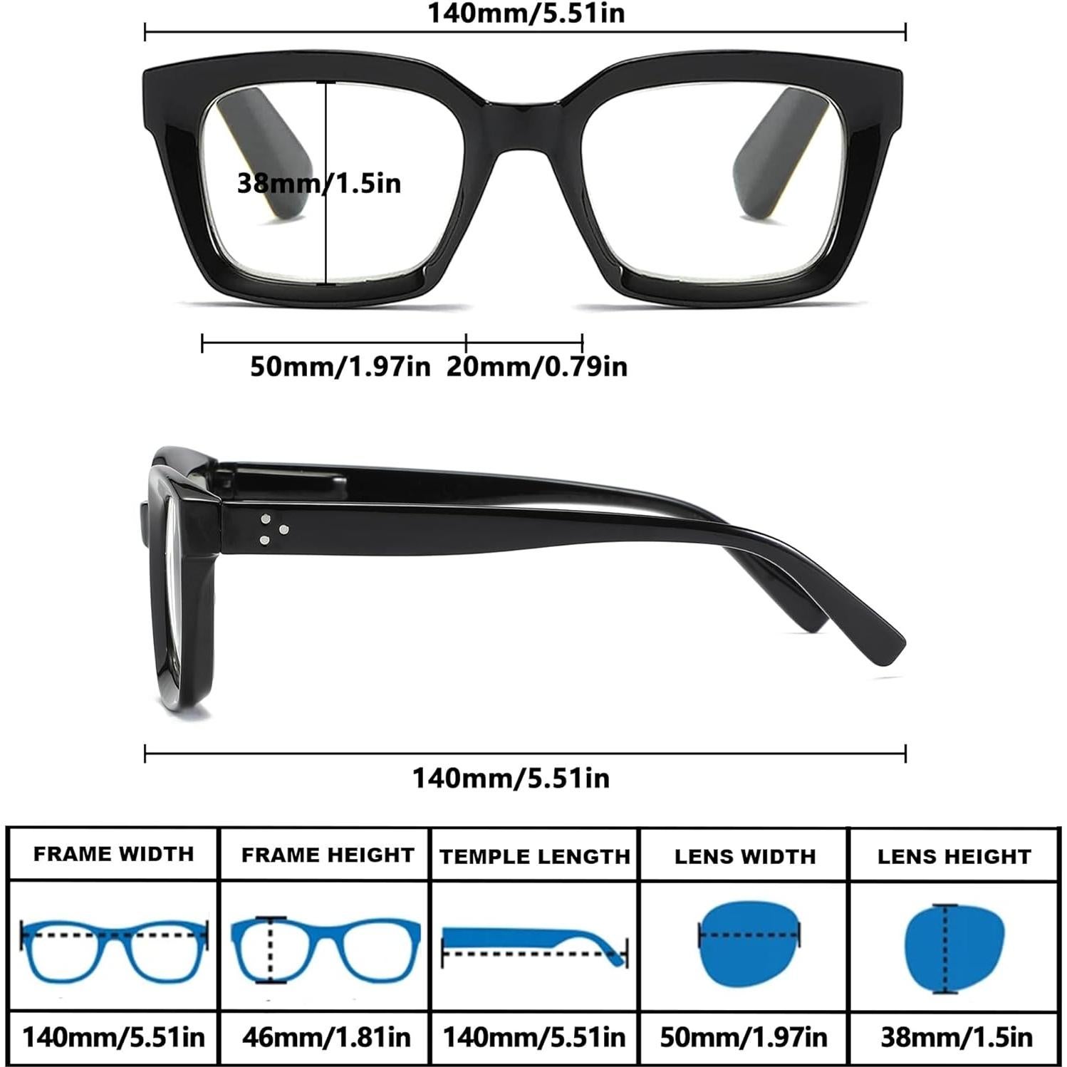 Gafas de lectura progresivas Zxyoo con filtro luz azul 1.0x