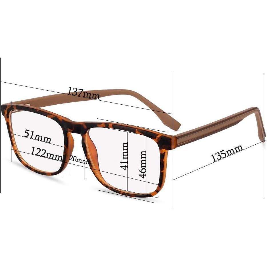 Gafas de lectura Gudzws con bloqueo de luz azul unisex negro