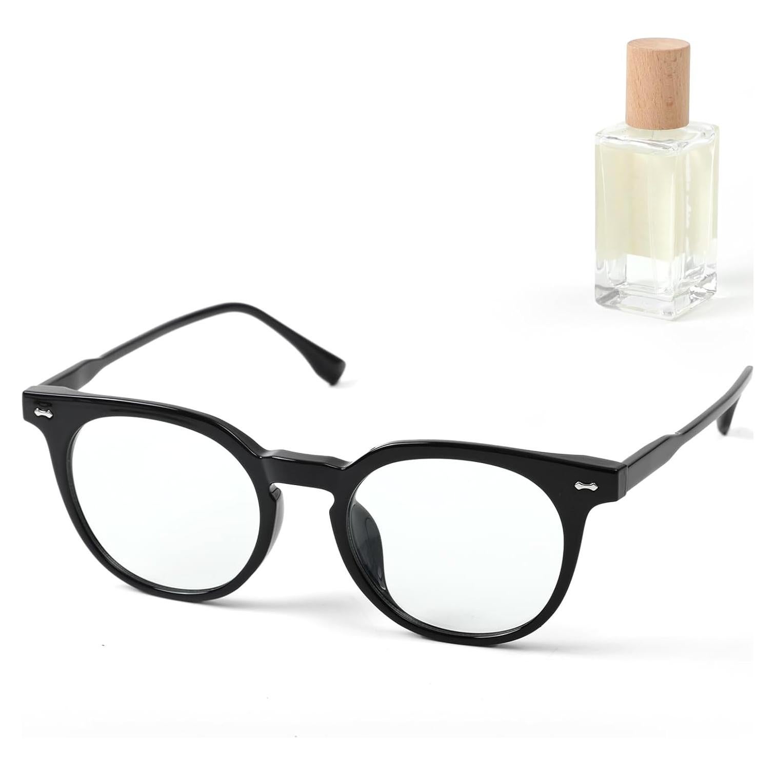 Gafas Anti Fatiga Ocular Saraudy, Bloqueo Luz Azul, Montura Redonda