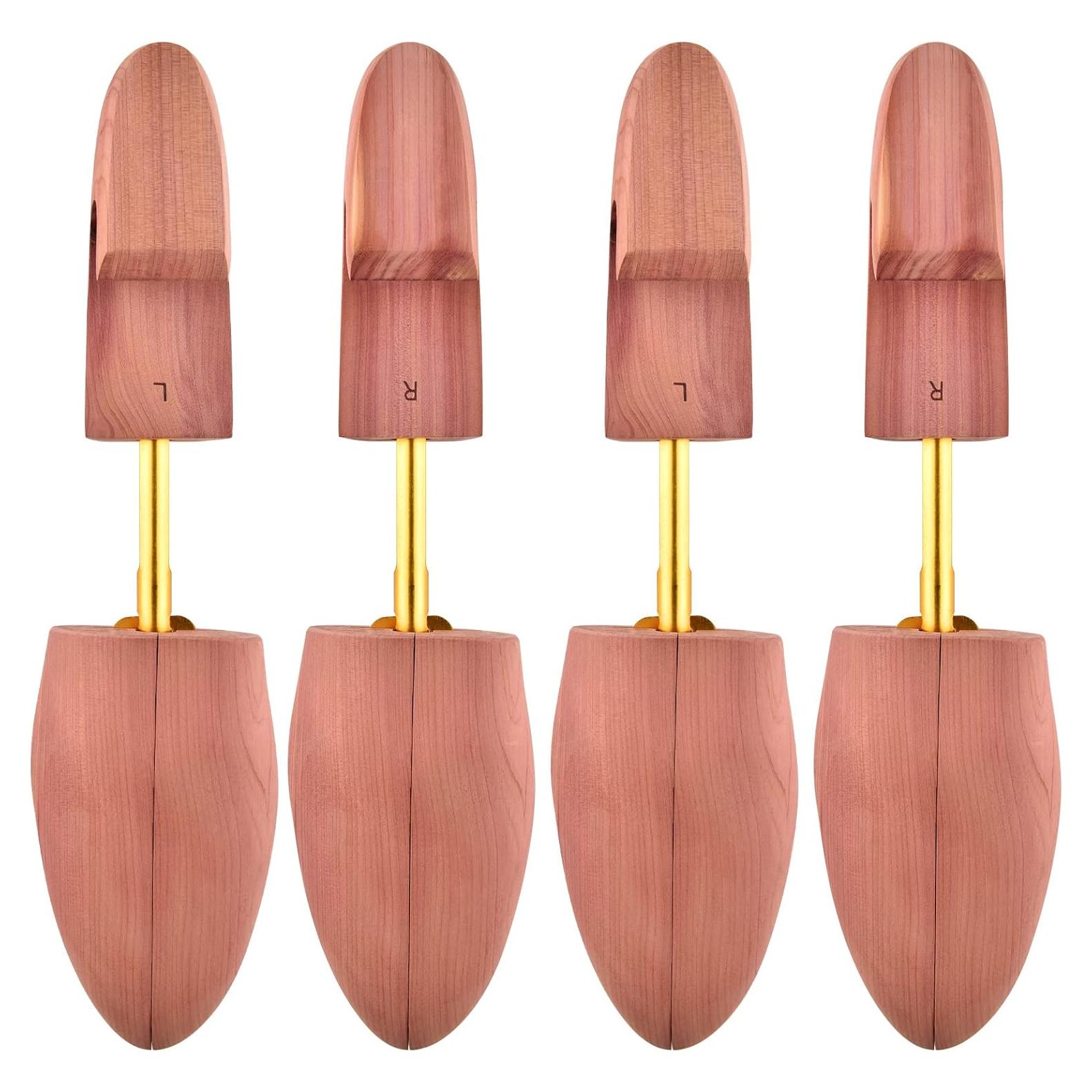 Árboles de Zapatos de Cedro TONGZANER Ajustables 2-Pack M