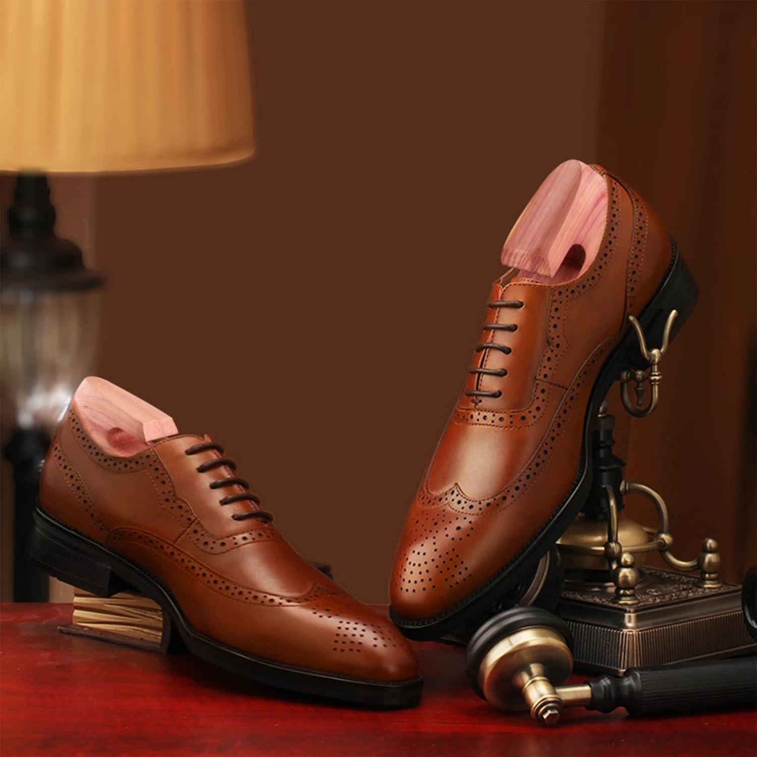 Árboles de Zapatos de Cedro TONGZANER Ajustables 2-Pack M