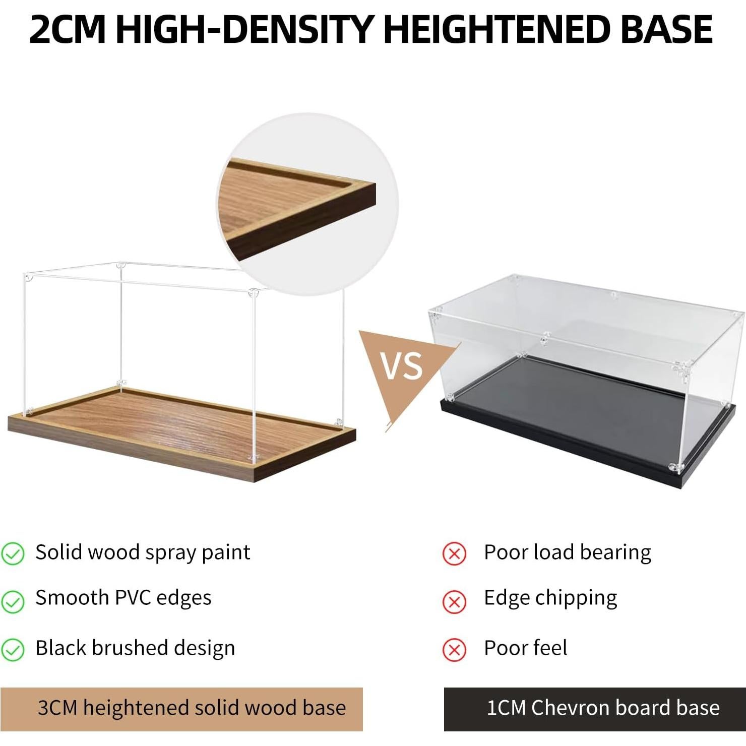 Caja de exhibición acrílica Scoparius 15x15x20 cm apilable
