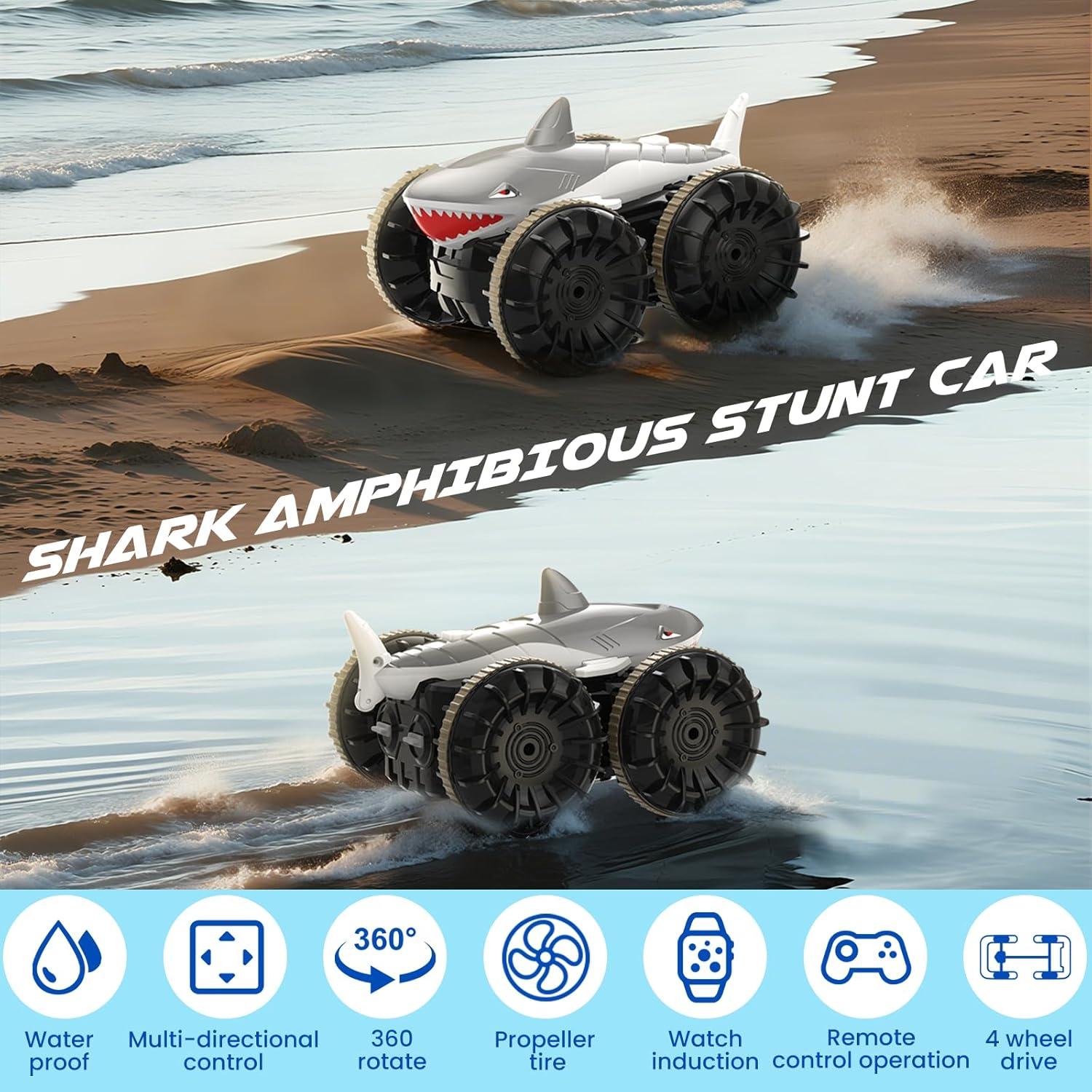 Coche de Control Remoto Amphibious SIMREX Shark 4WD Acrobático