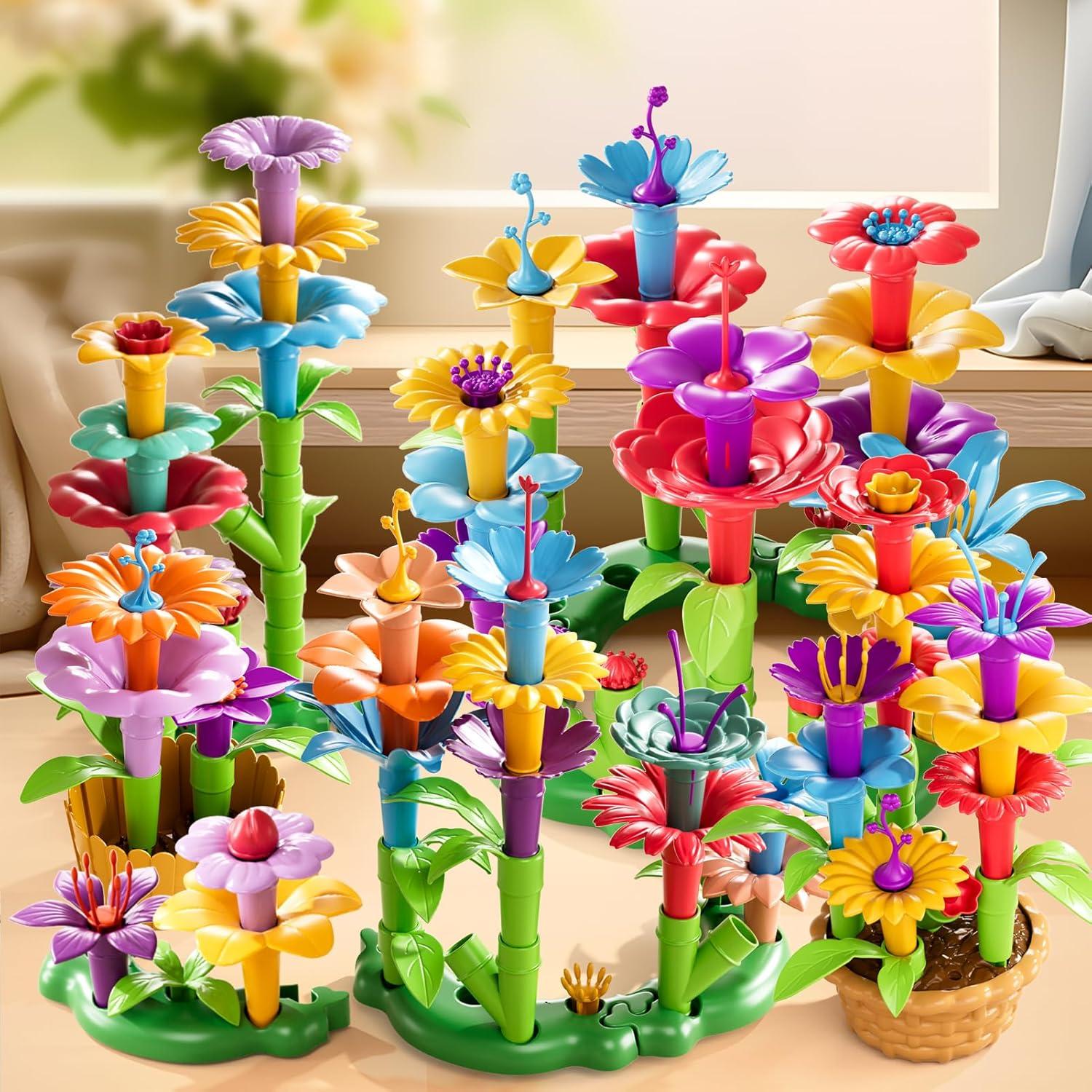 Set de Juguetes de Construcción de Jardín de Flores LILYBUDS 81 Piezas