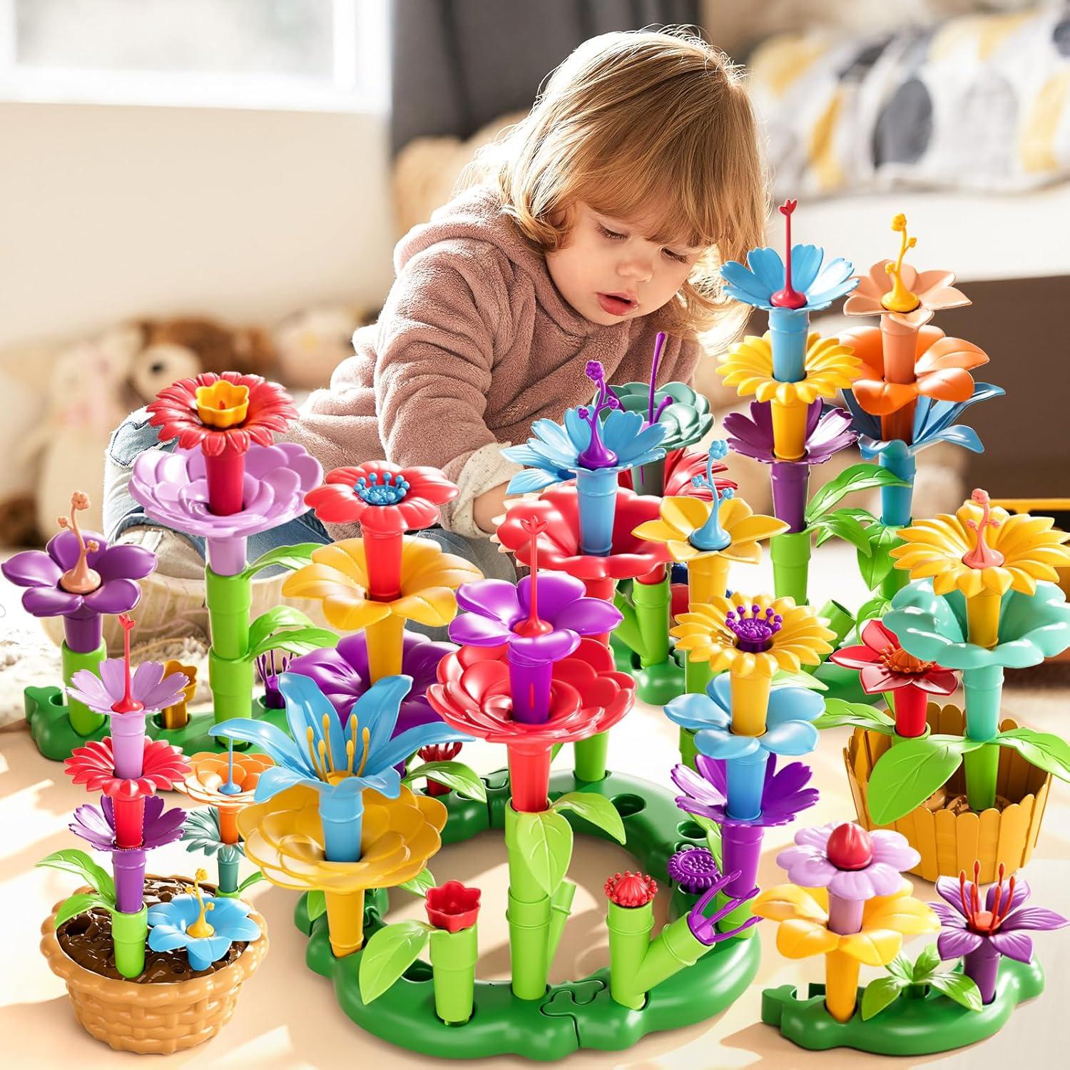 Set de Juguetes de Construcción de Jardín de Flores LILYBUDS 81 Piezas