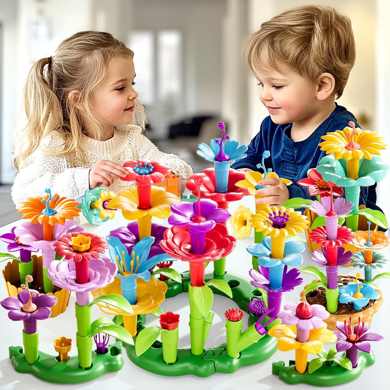 Set de Juguetes de Construcción de Jardín de Flores LILYBUDS 81 Piezas
