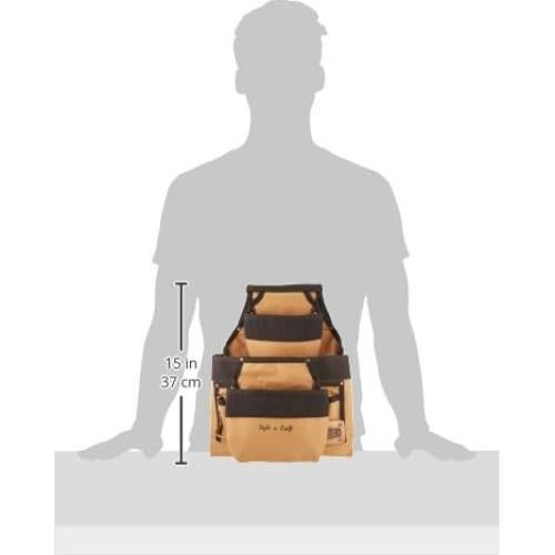 Bolsa de Herramientas Style N Craft 9 Bolsillos 600D Marrón/Negro