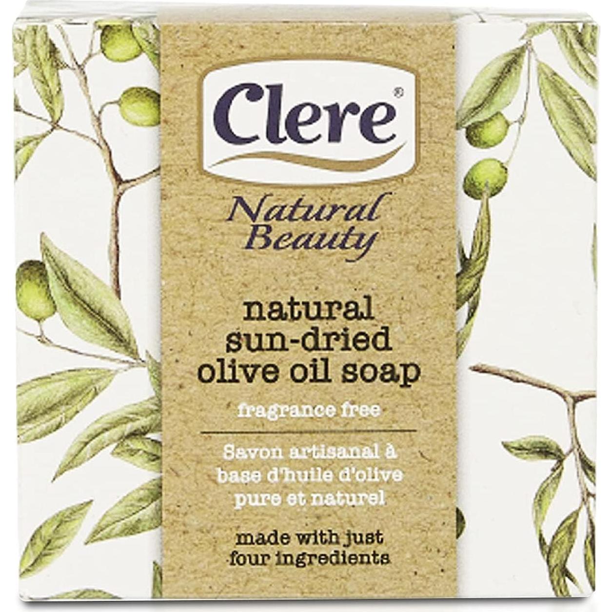 Jabón de Aceite de Oliva Natural CLERE - Hecho a Mano 200g