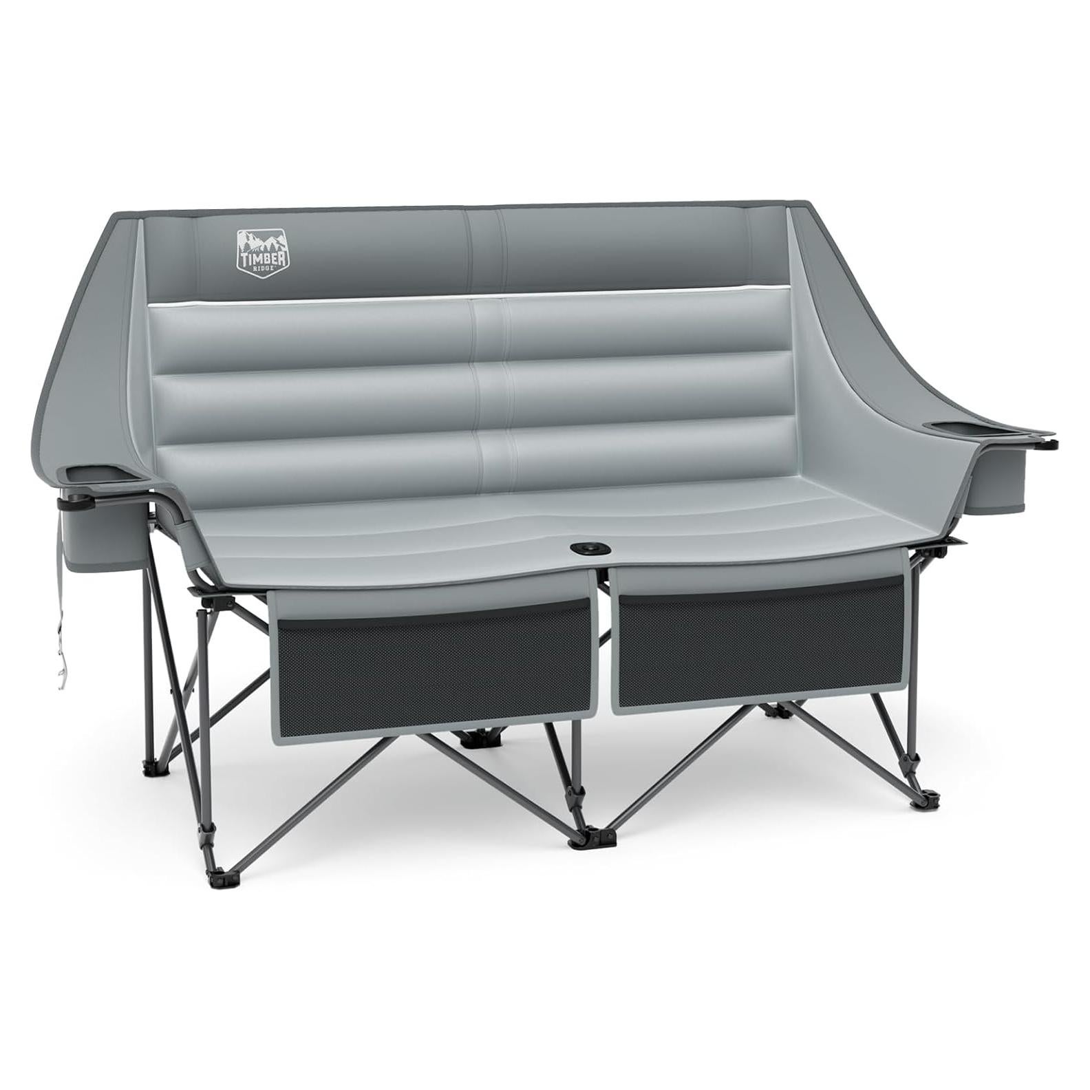 Silla de Camping Doble TIMBER RIDGE Acolchada 272 kg