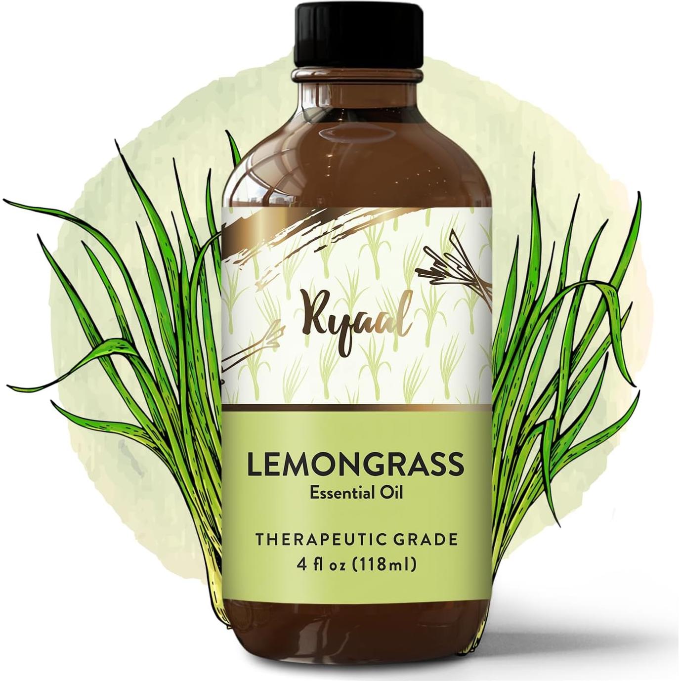 Aceite Esencial de Hierba Limón Ryaal 118 ml Grado Terapéutico