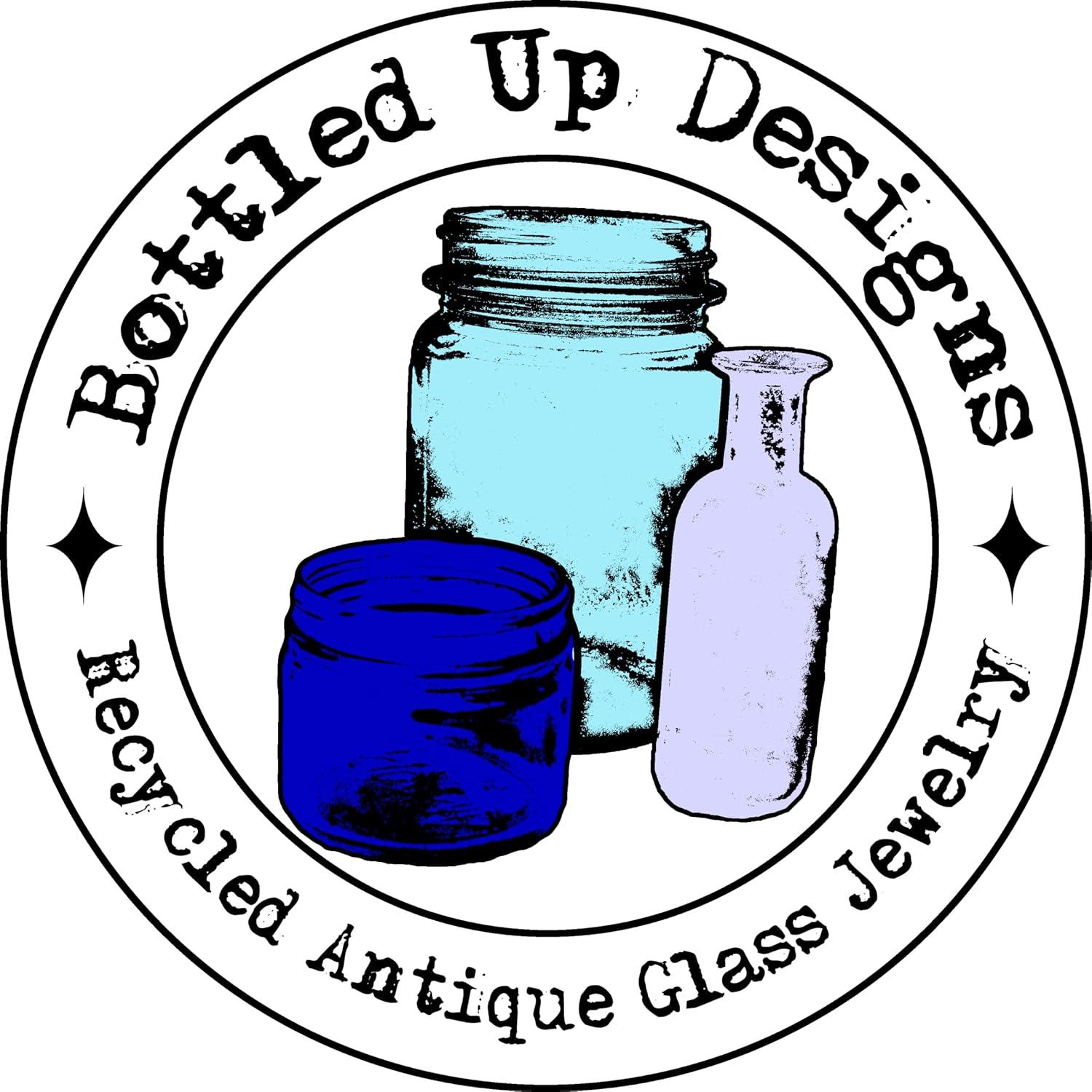 Collar de Encaje Vintage Bottled Up Designs - Vidrio Negro Ecológico