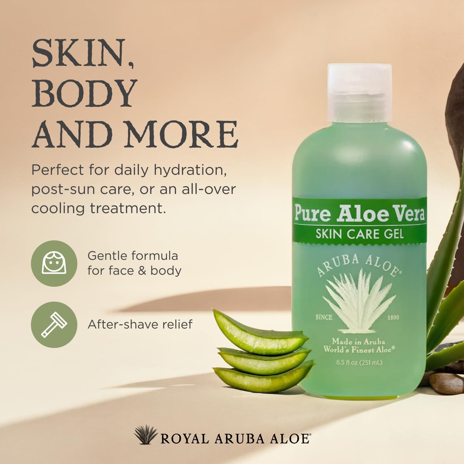 Gel de Aloe Vera Puro Royal Aruba 59.15 ml - Hidrata y Alivia