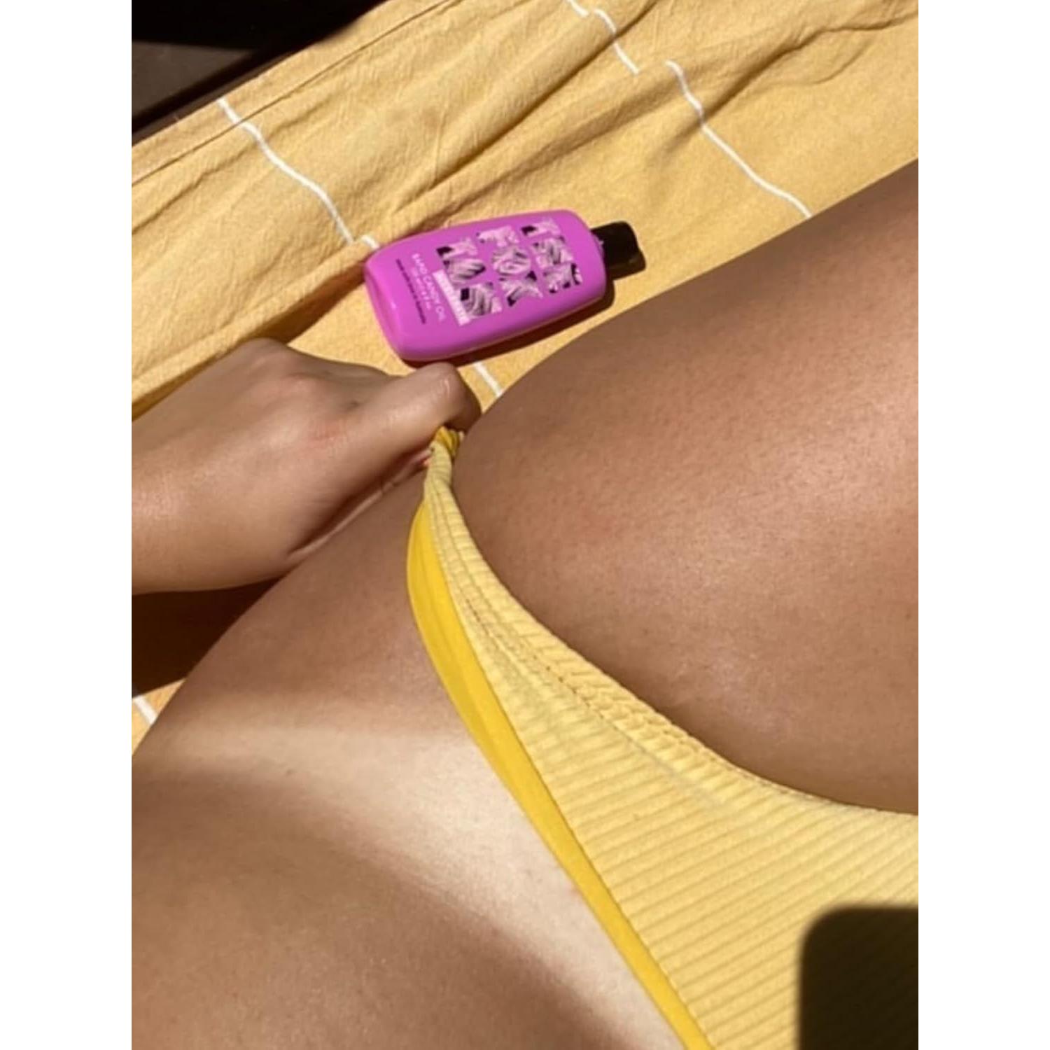 The Fox Tan Rapid Candy Oil, Accelerator Tanning Oil For Deeper & Darker Long-Lasting Tans, Creates Flawless Tan Skin, Vegan & Cruelty Free, 120mL