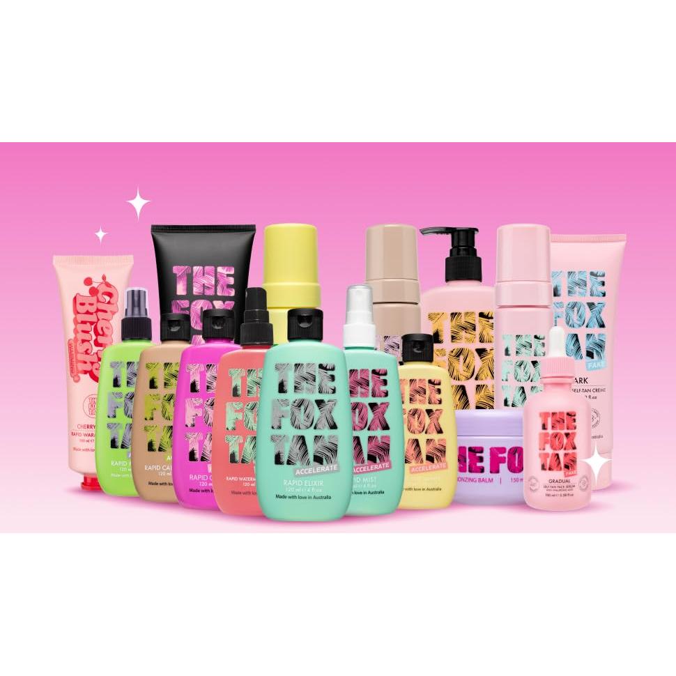 The Fox Tan Rapid Candy Oil, Accelerator Tanning Oil For Deeper & Darker Long-Lasting Tans, Creates Flawless Tan Skin, Vegan & Cruelty Free, 120mL