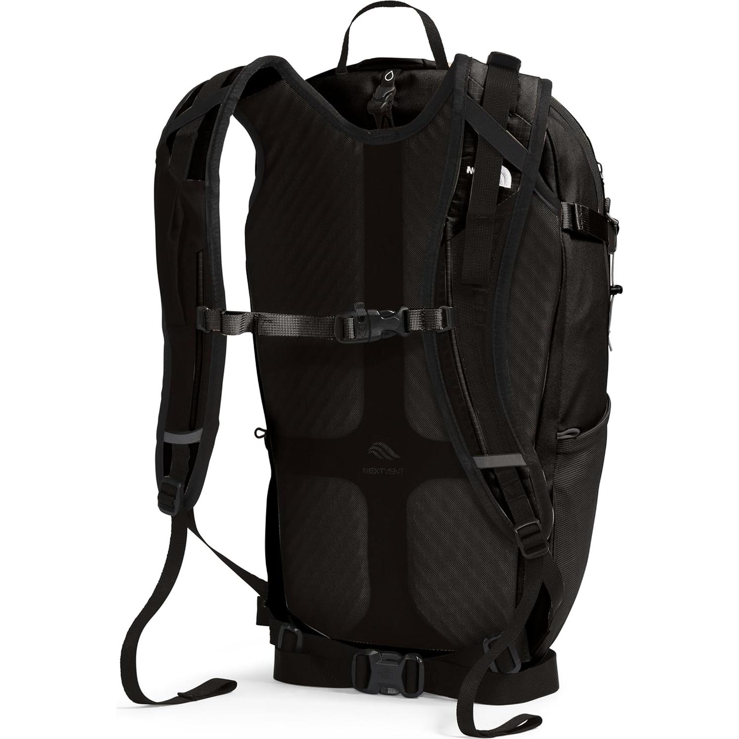 Basin 24 Liter Technical Daypack with Rain Cover | Unisex Backpack, Hipbelt, Hiking Pole Attachment, Compression Straps, TNF Black/TNF Black-NPF, One Size