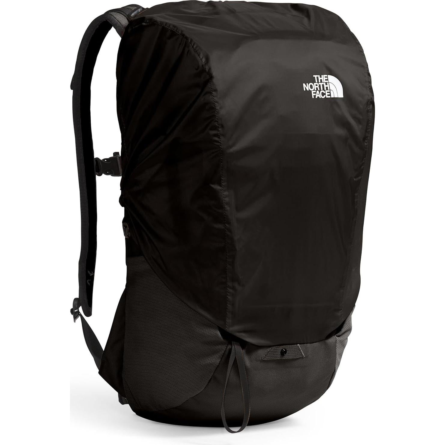 Basin 24 Liter Technical Daypack with Rain Cover | Unisex Backpack, Hipbelt, Hiking Pole Attachment, Compression Straps, TNF Black/TNF Black-NPF, One Size