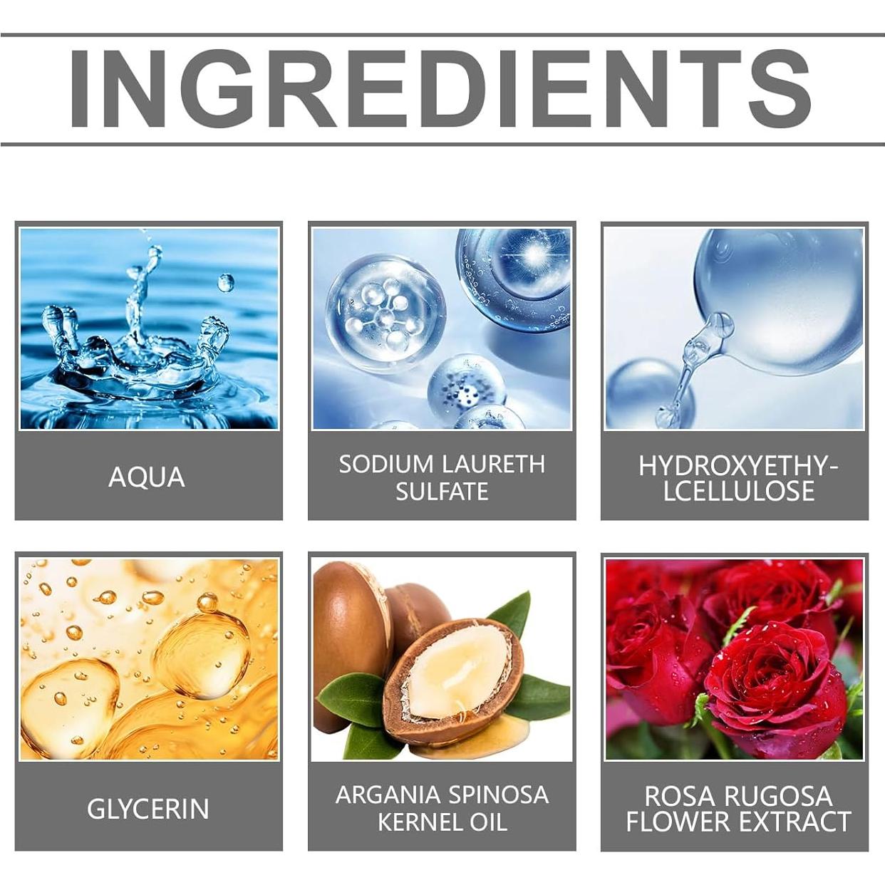 Jabón Negro Marroquí HuaQing 207 ml con Aceite de Argán y Rosa