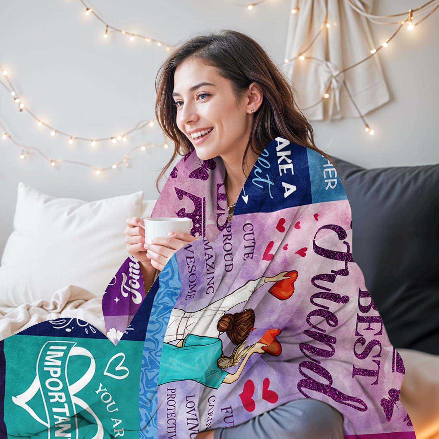 Manta Franela HEIFAM Mejor Amiga 127x152 cm Regalo Amistad