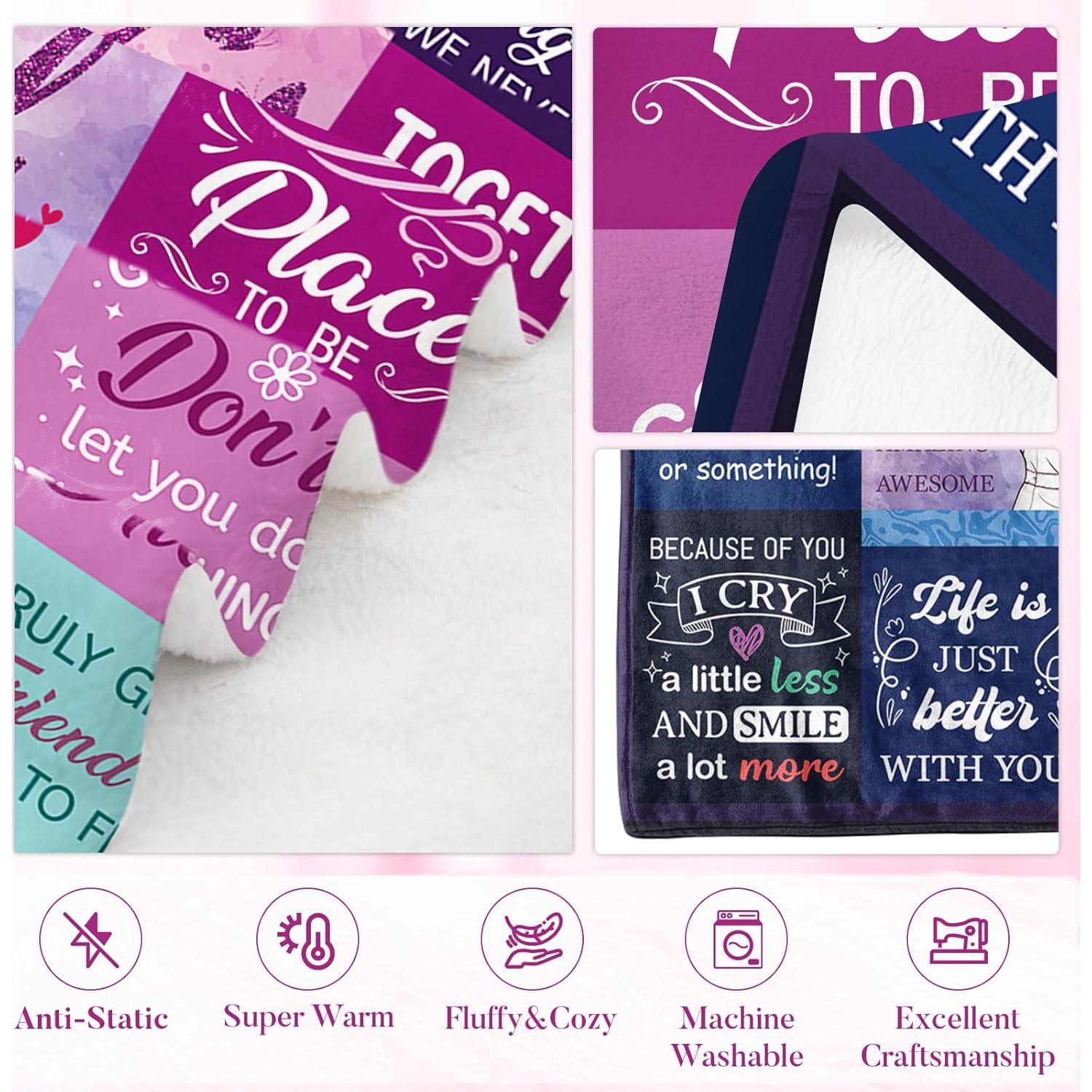 Manta Franela HEIFAM Mejor Amiga 127x152 cm Regalo Amistad