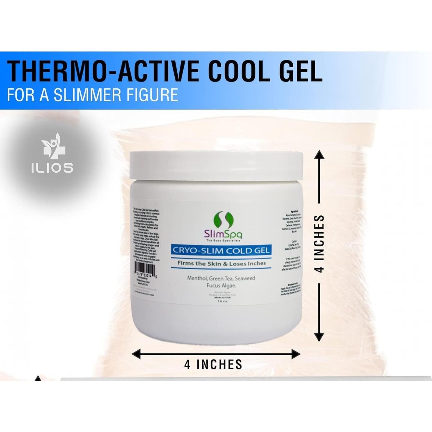 Gel Frío SlimSpa Cyro-Slim 453g - Anticelulitis y Reafirmante