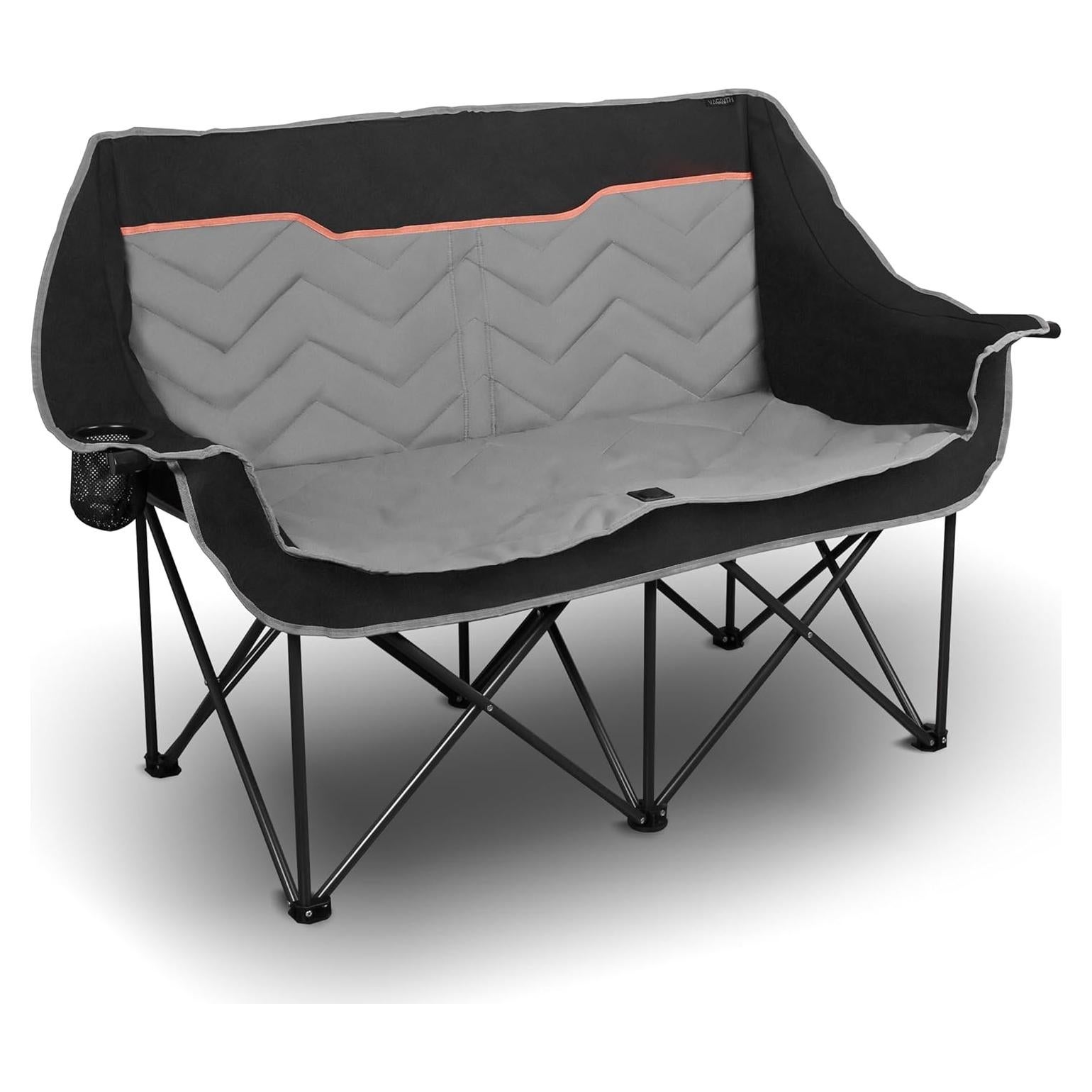 Silla de Camping Doble VAGANTH Plegable con Portavasos