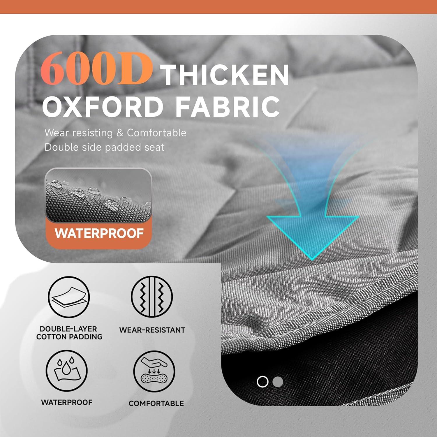 Silla de Camping Doble VAGANTH Plegable con Portavasos