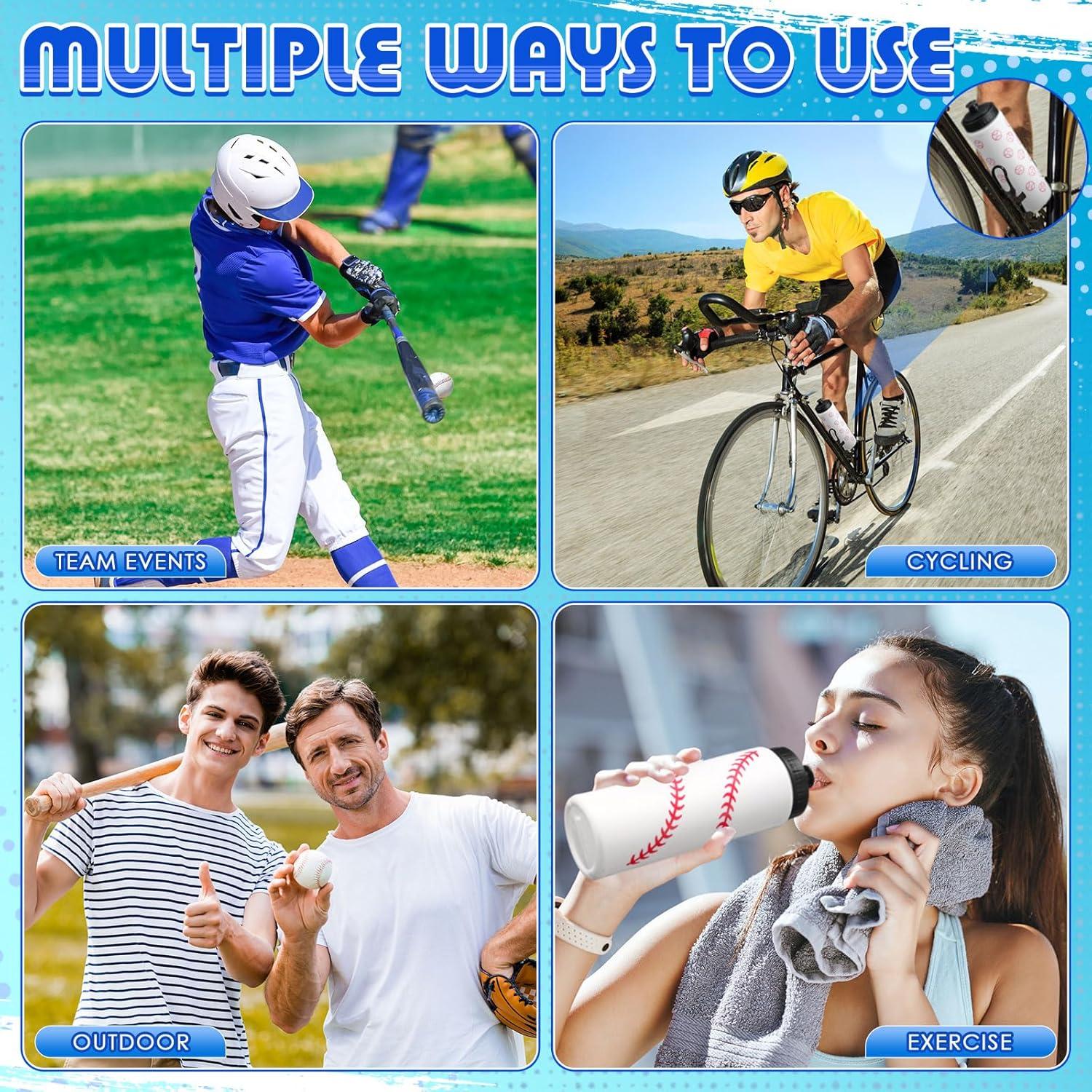 Botella de Agua Reutilizable Skybooly 590 ml Béisbol Pack 12