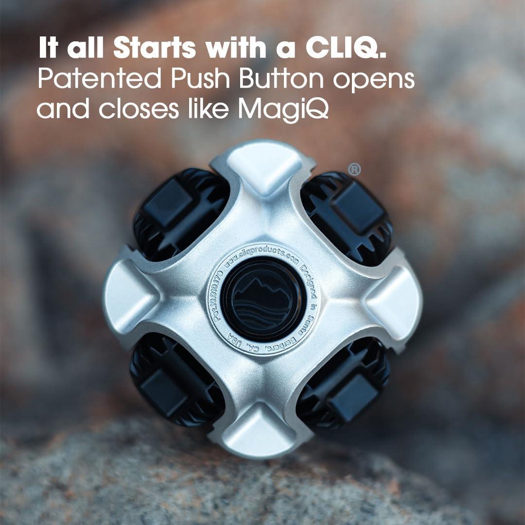 Silla Plegable CLIQ Versión 1.0 Negra - Soporta 136 Kg