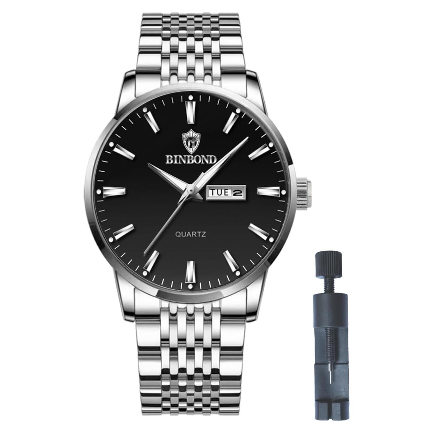 Reloj de Pulsera Hombre JOOEASI B9222 Acero Inoxidable Calendario