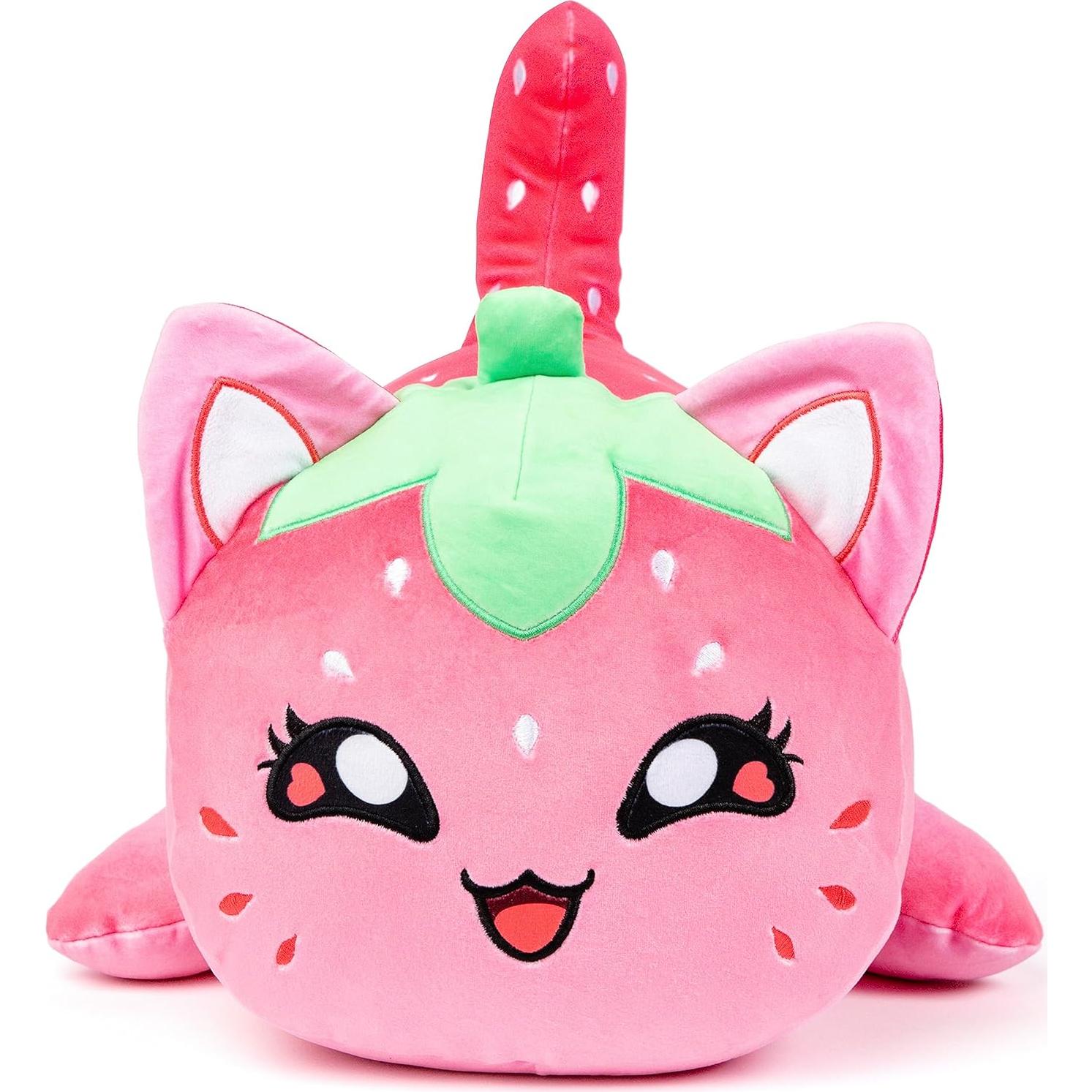 Peluche Jumbo Aphmau MeeMeow Gato Fresa 40.6 cm Oficial