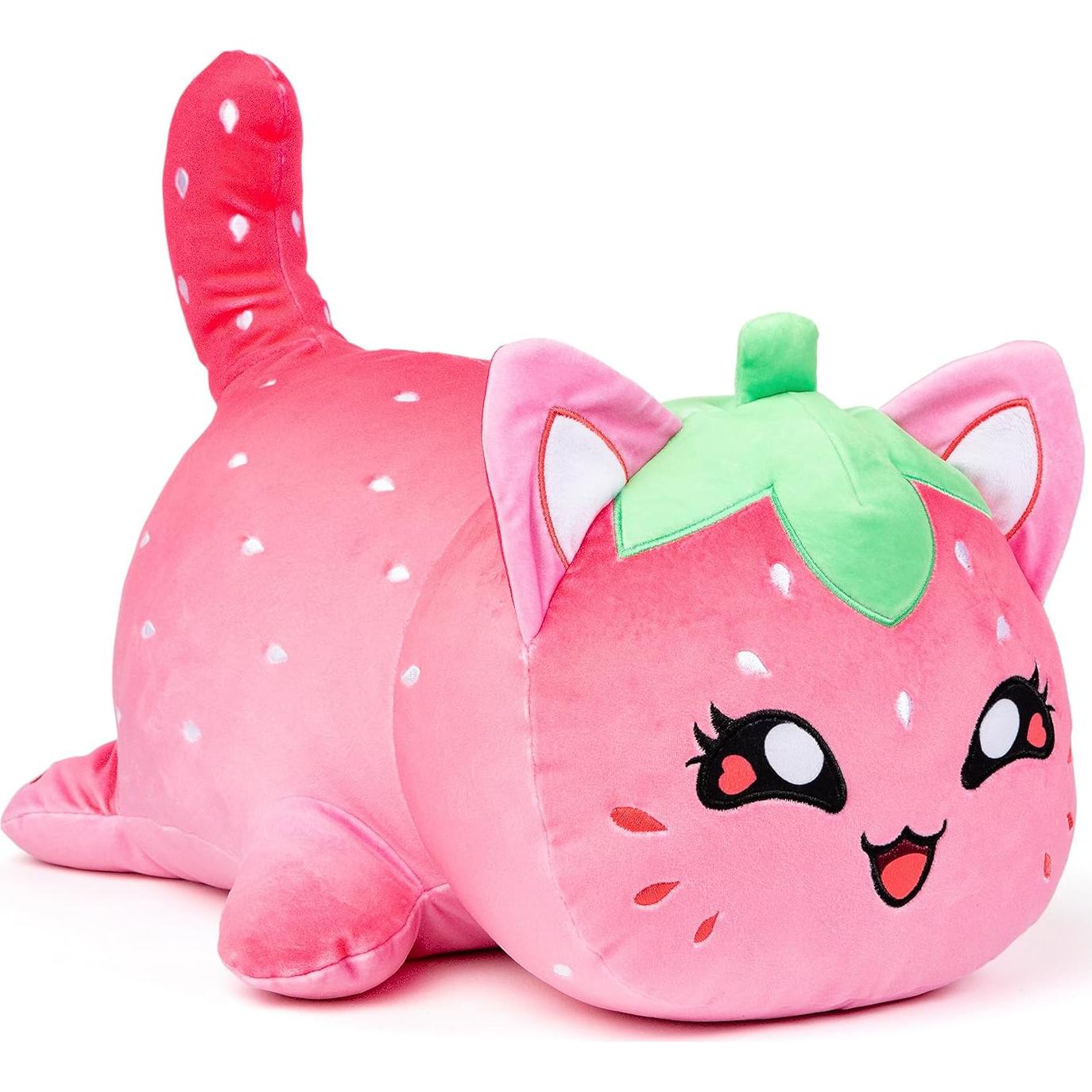 Peluche Jumbo Aphmau MeeMeow Gato Fresa 40.6 cm Oficial