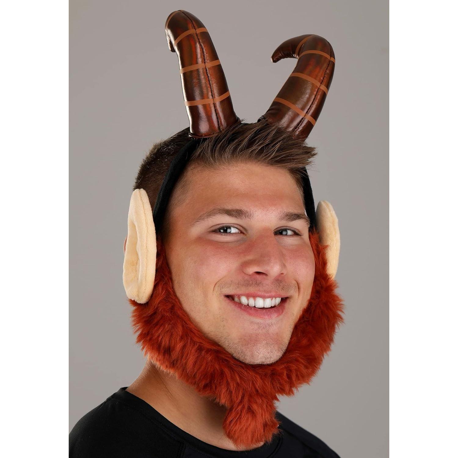 Kit de disfraz Phil de Disney Hércules - Cuernos, barba y cola